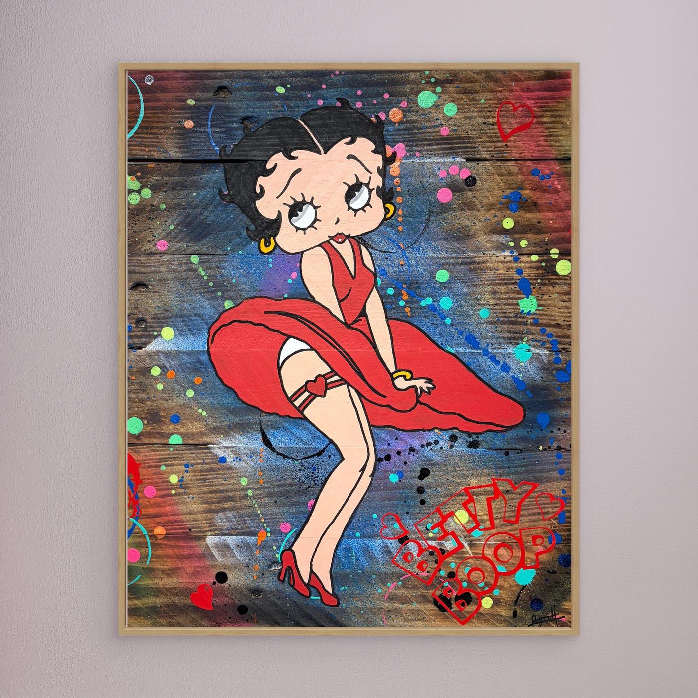Betty Boop Rouge impression de l'œuvre originale de Vincent STREIFF