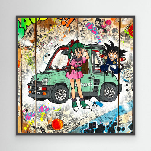 Turbo Pop Art - Impression sur toile Dragon Ball Z, œuvre originale de Vincent Streiff