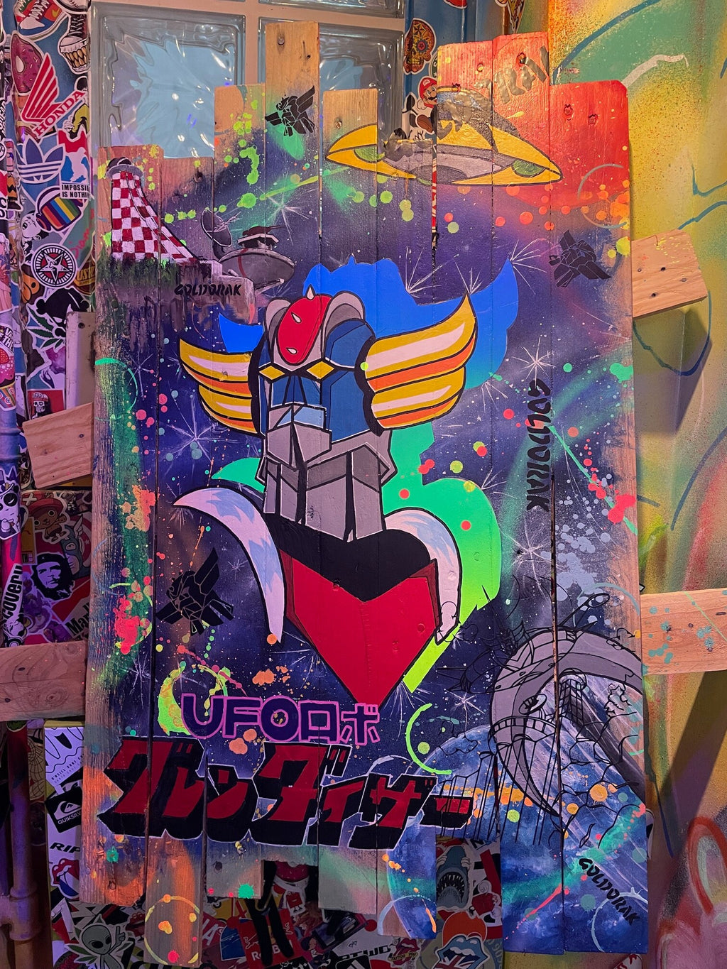 Tableau Pop Art GOLDORAK