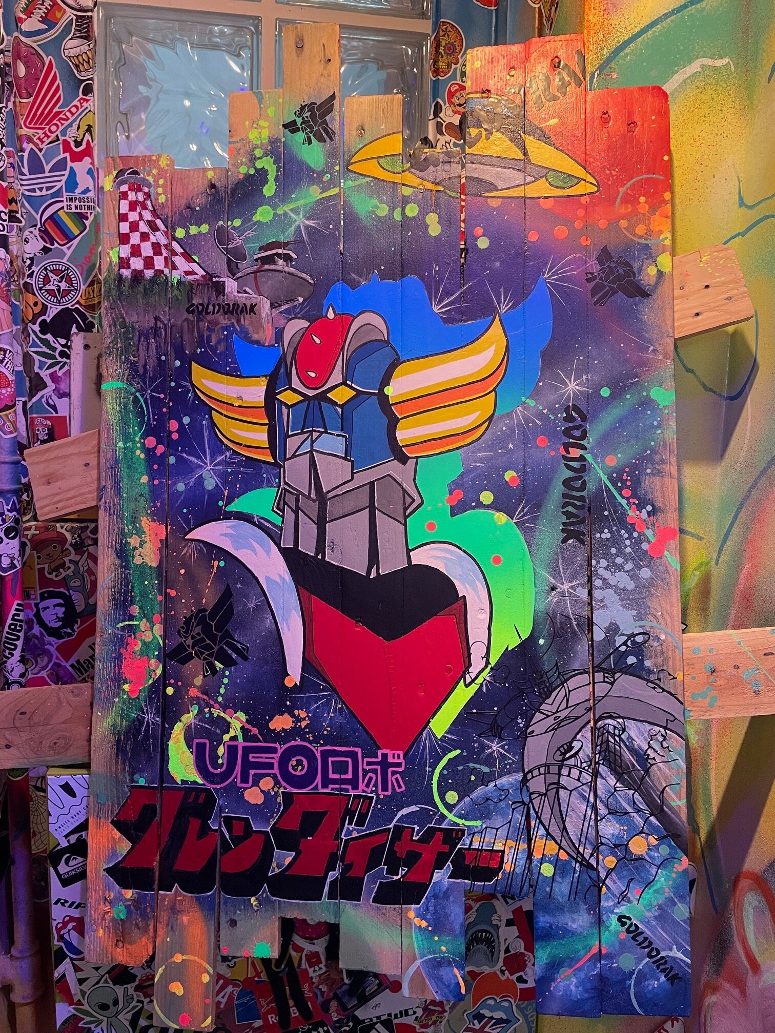 Tableau Pop Art GOLDORAK