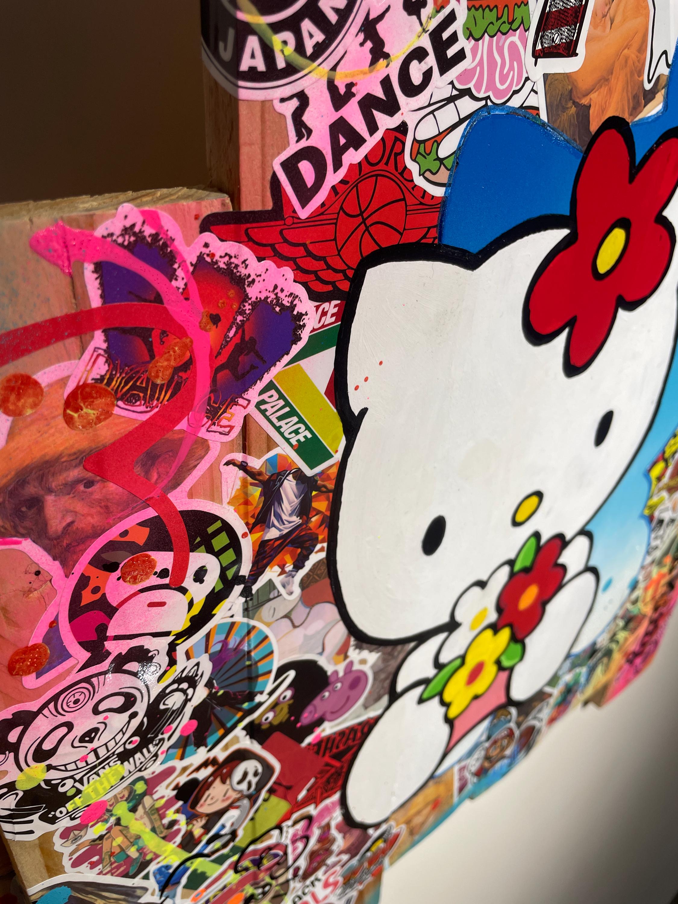 Tableau Pop Art HELLO KITTY