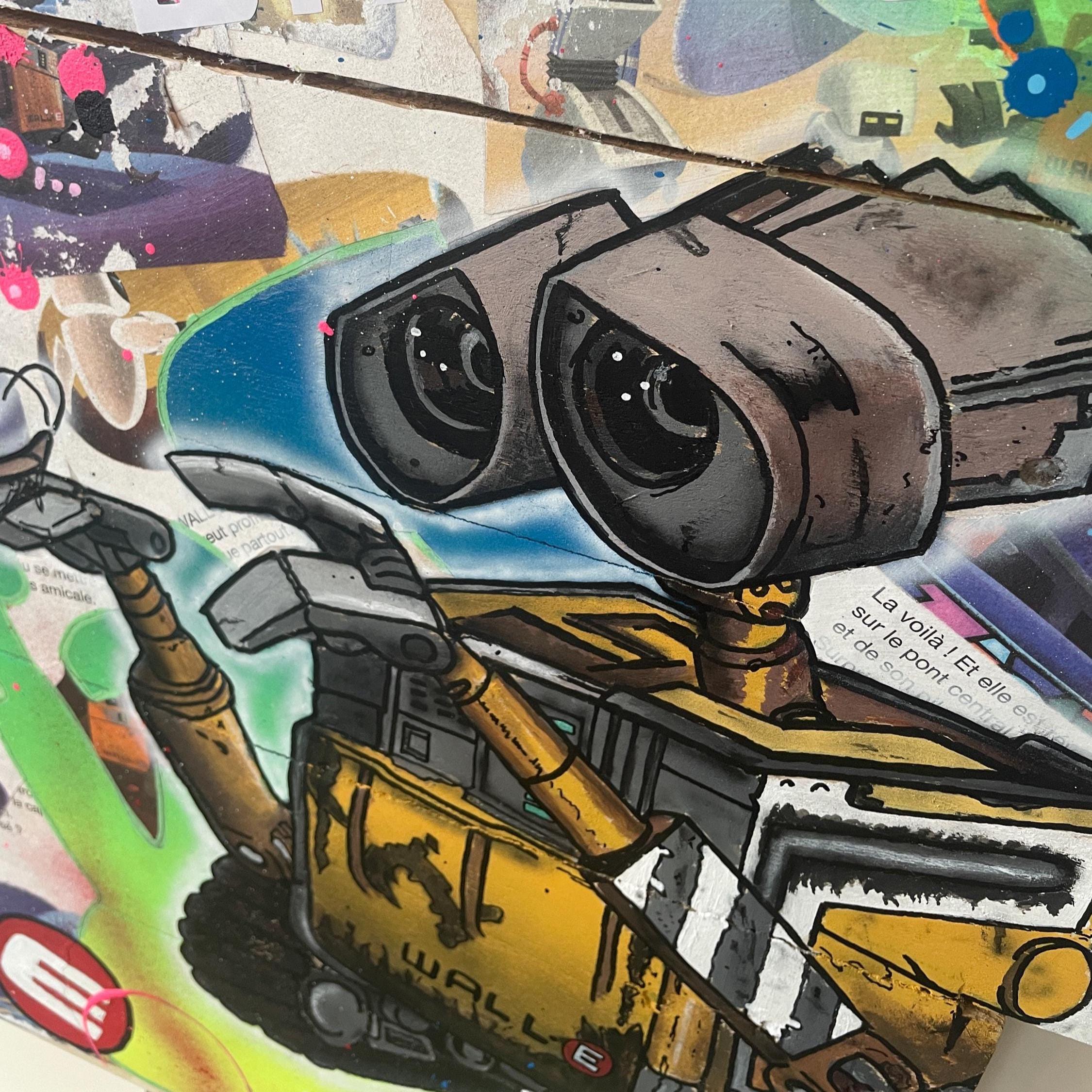 Tableau Pop Art Unique Personnalisable – Bois de Palette Recyclé – Œuvre Signée Vincent STREIFF® avec certificat d'authenticité – Art Mural