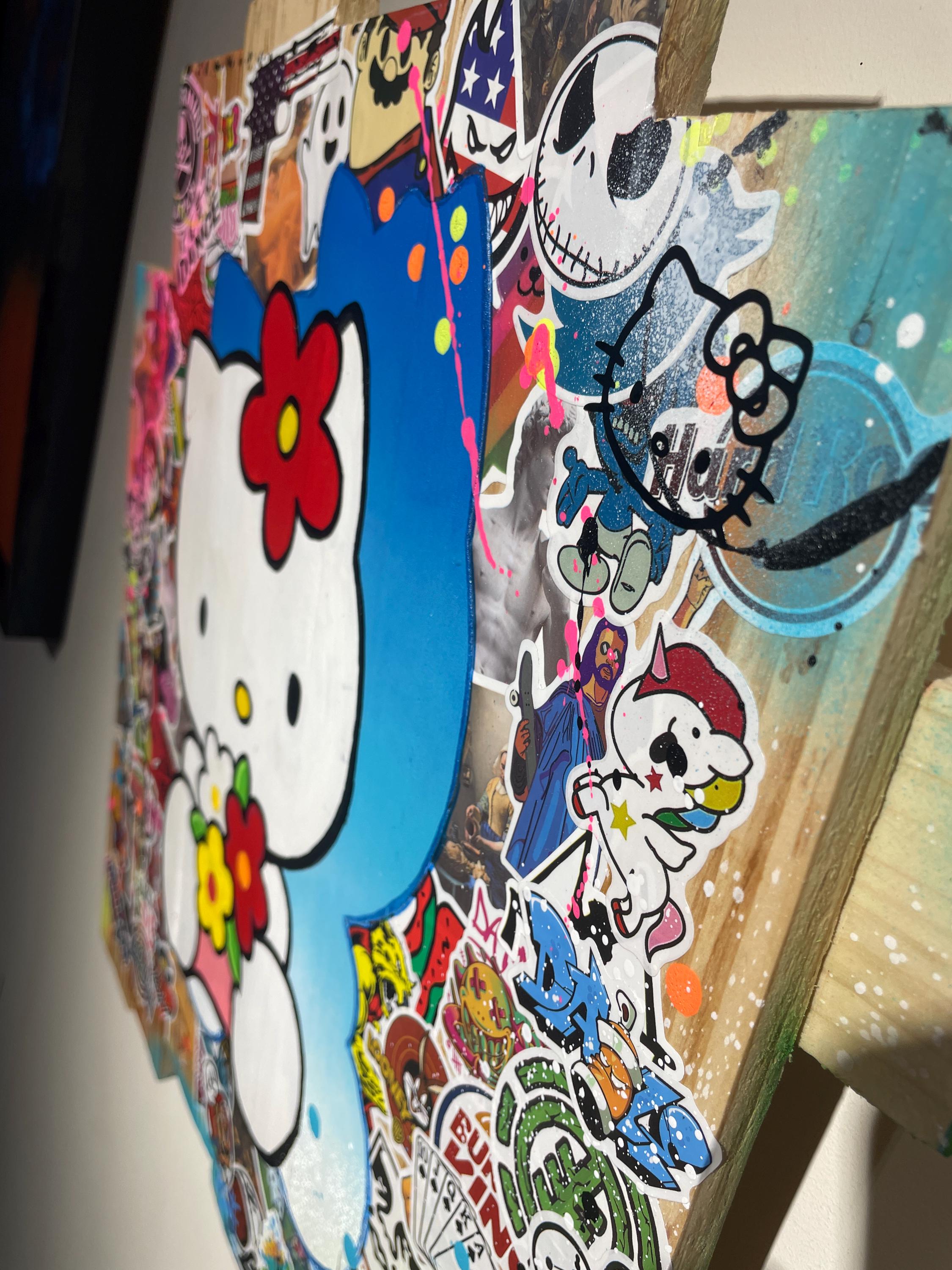 Tableau Pop Art HELLO KITTY