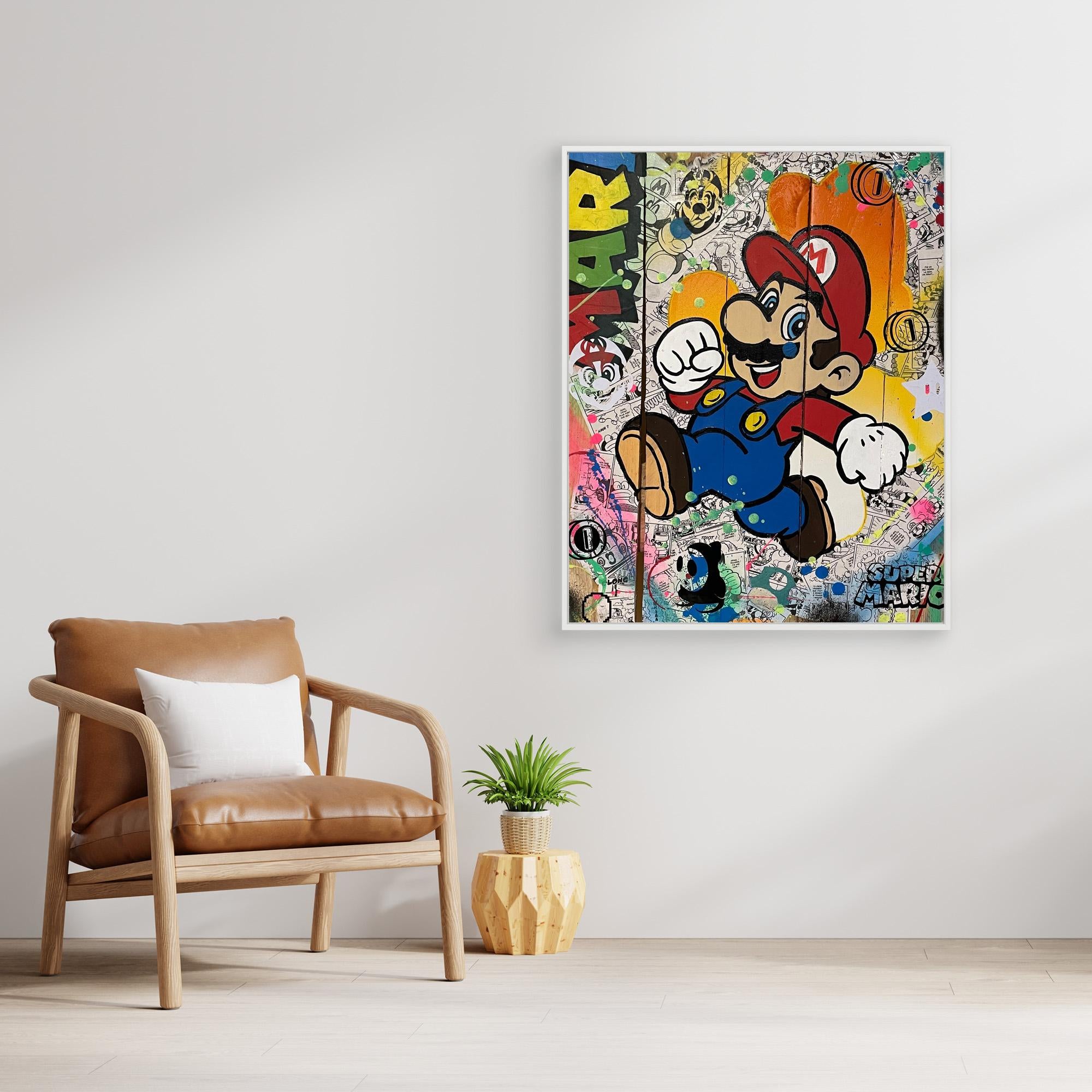 Mario Reproduction officielle sur toile