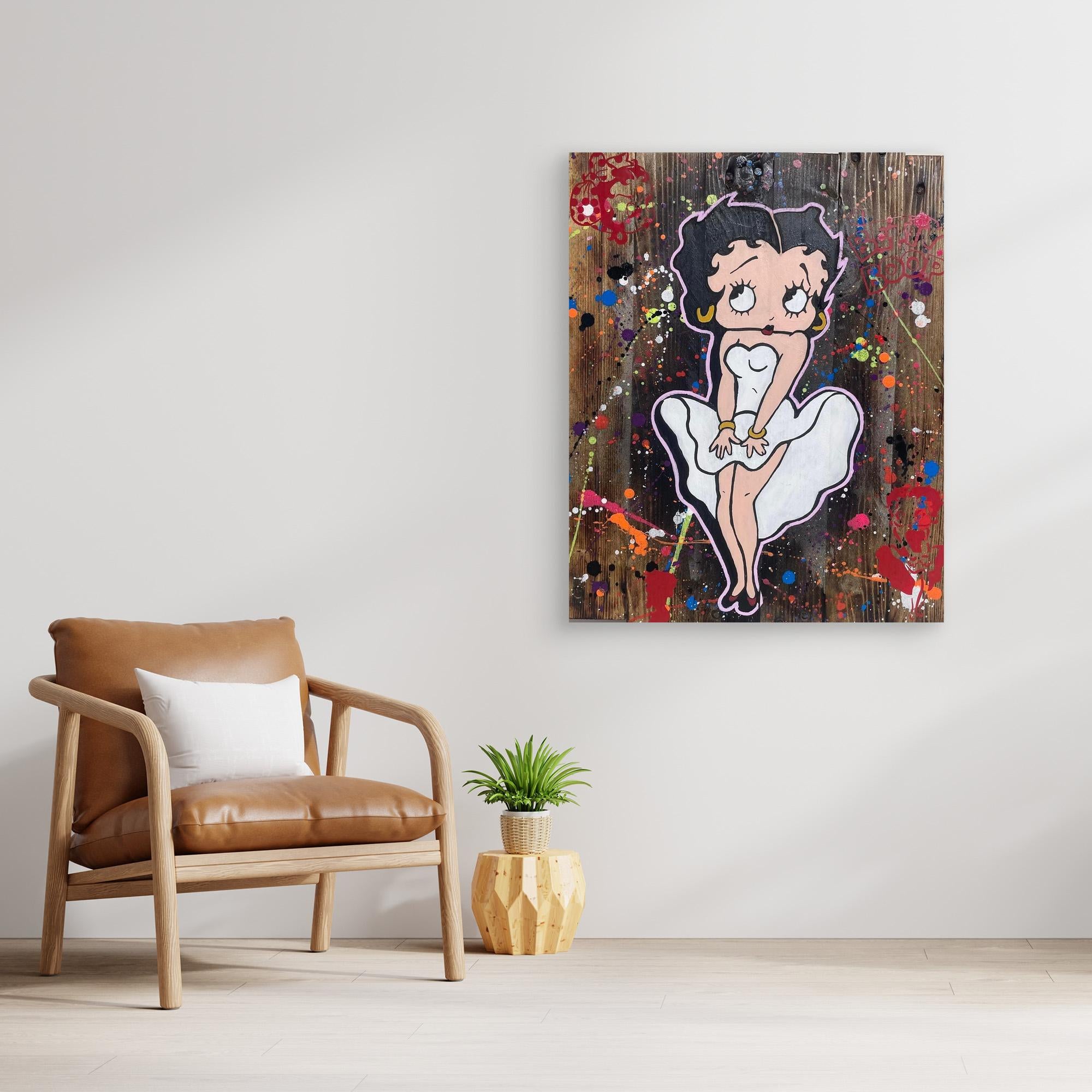 Betty Boop reporduction officielle sur toile