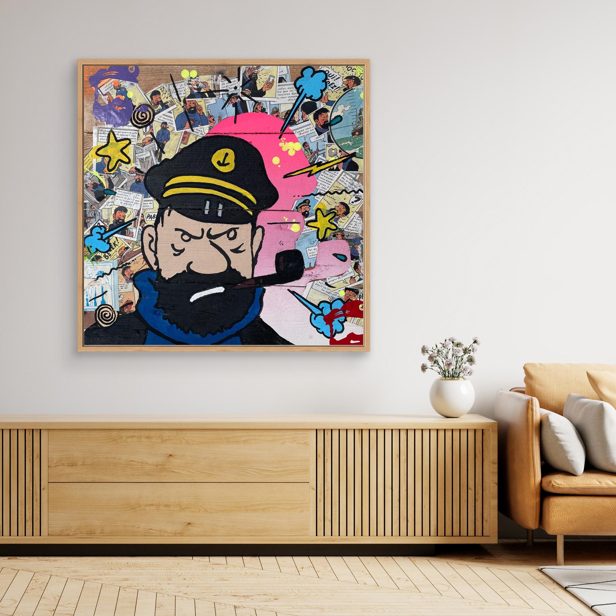 Capitaine face reproduction officielle sur toile