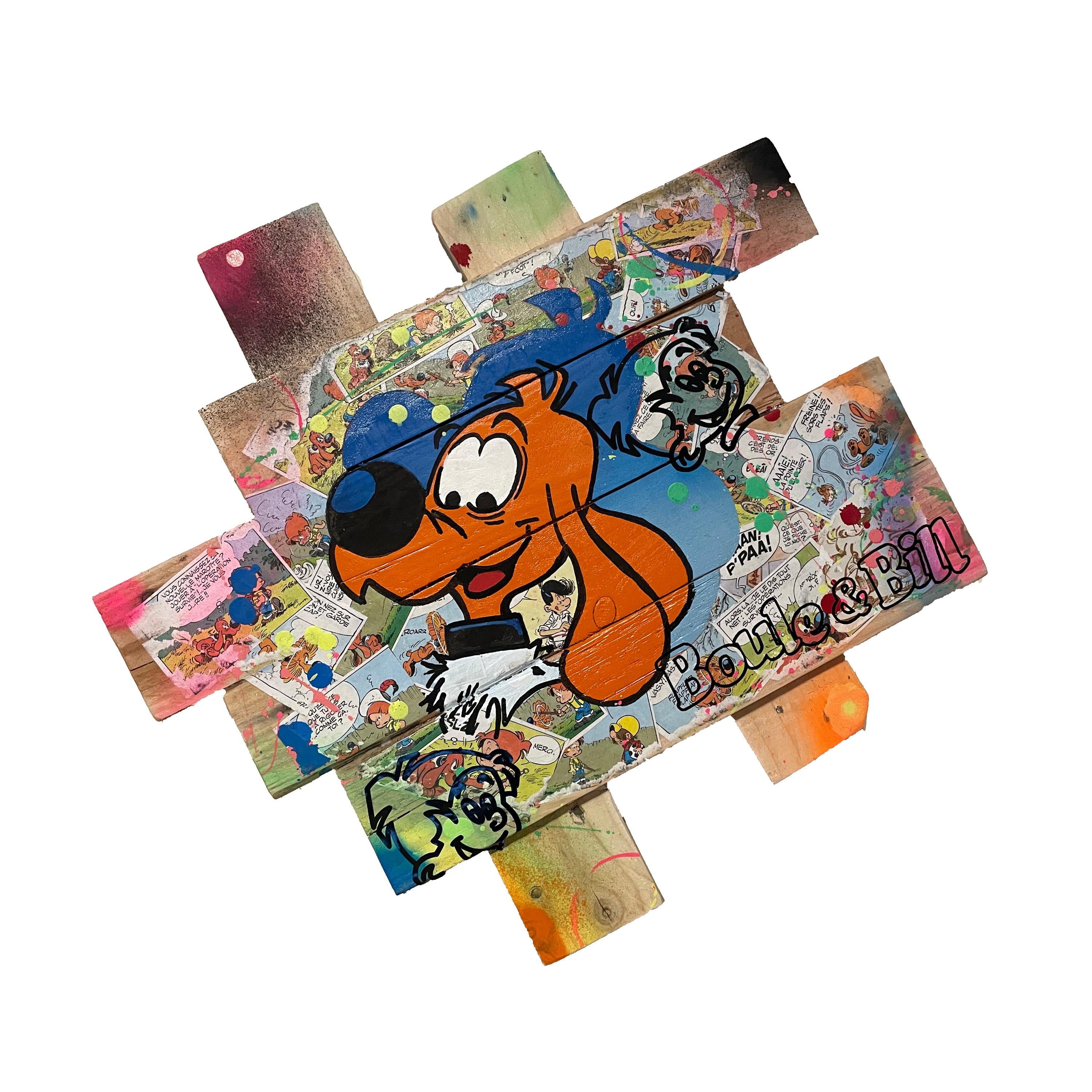 Tableau Pop Art Boule et Bill