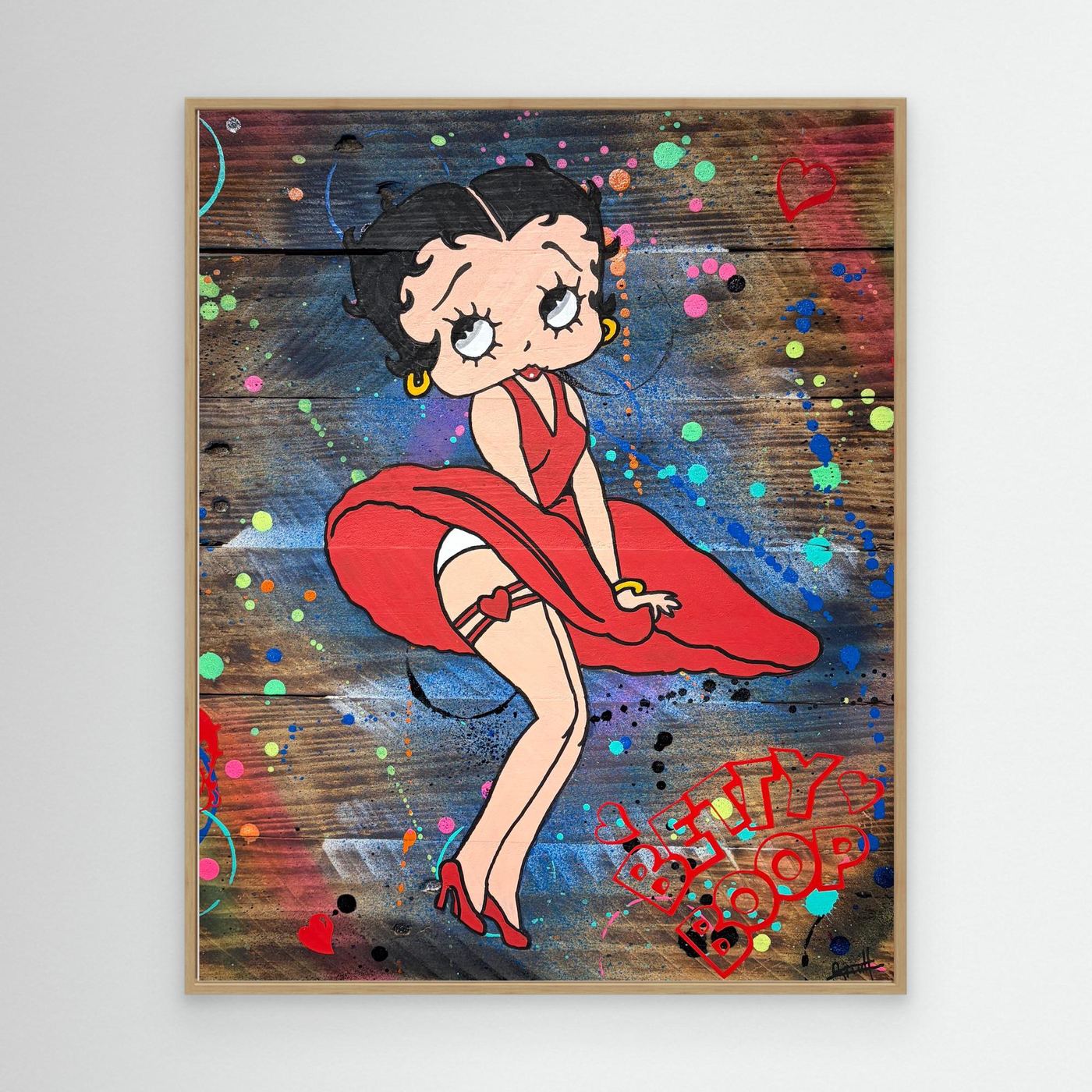 Betty Boop Rouge impression de l'œuvre originale de Vincent STREIFF