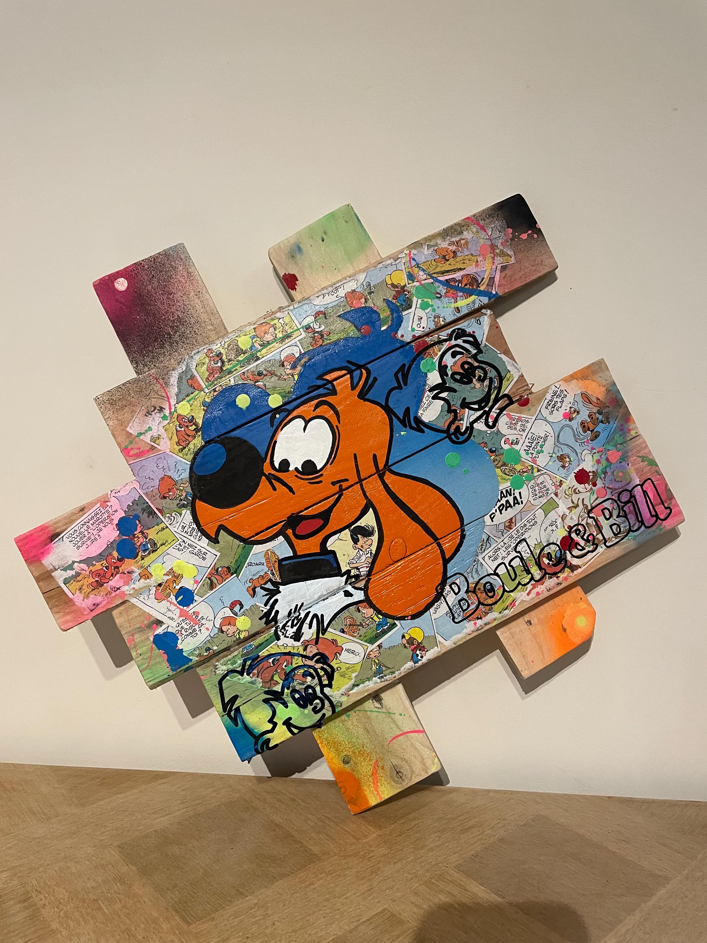 Tableau Pop Art Boule et Bill