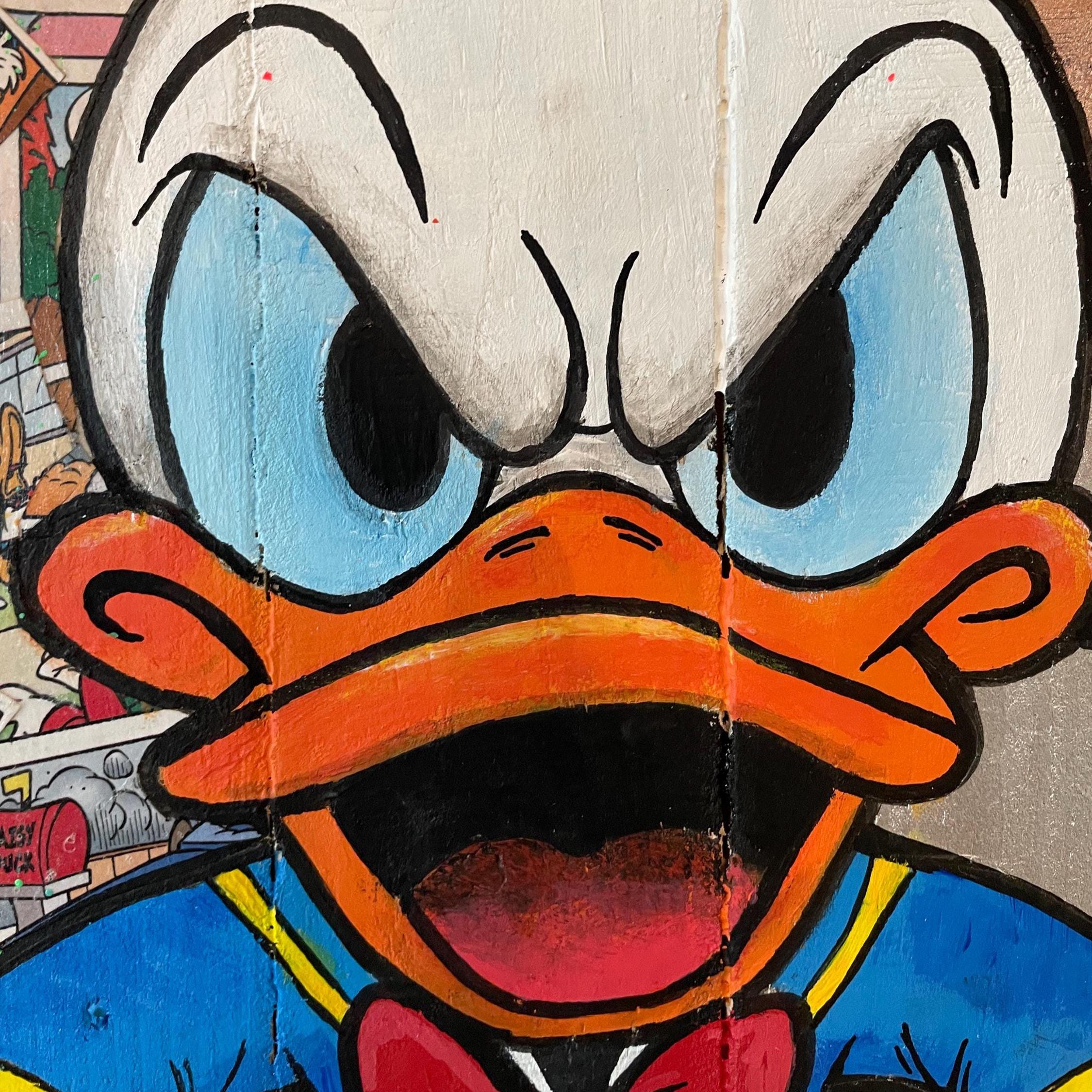 Tableau Pop Art Unique Personnalisable – Bois de Palette Recyclé – Œuvre Signée Vincent STREIFF® avec certificat d'authenticité – Art Mural