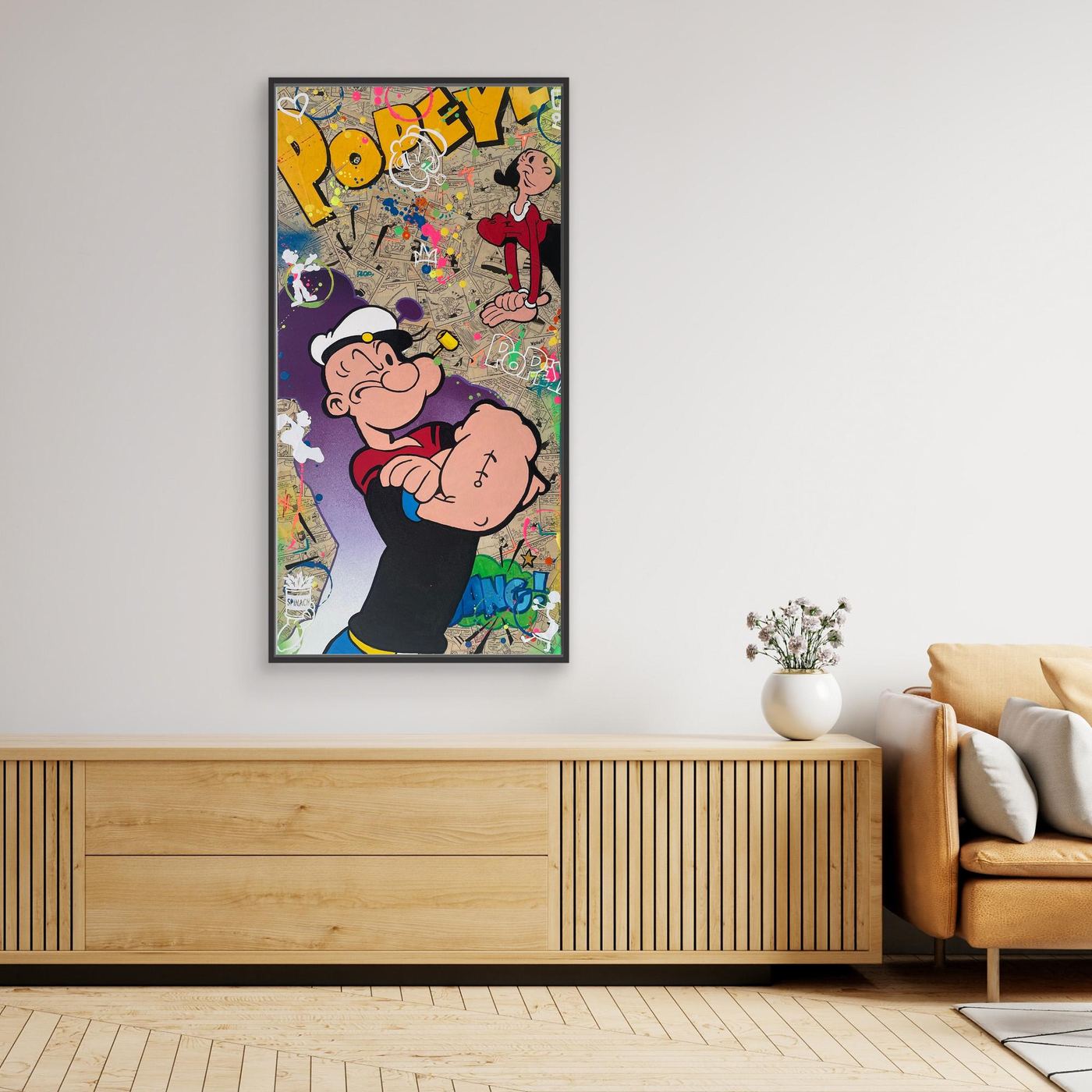 Popeye & Olive Pop Art impression de l'œuvre originale de Vincent STREIFF