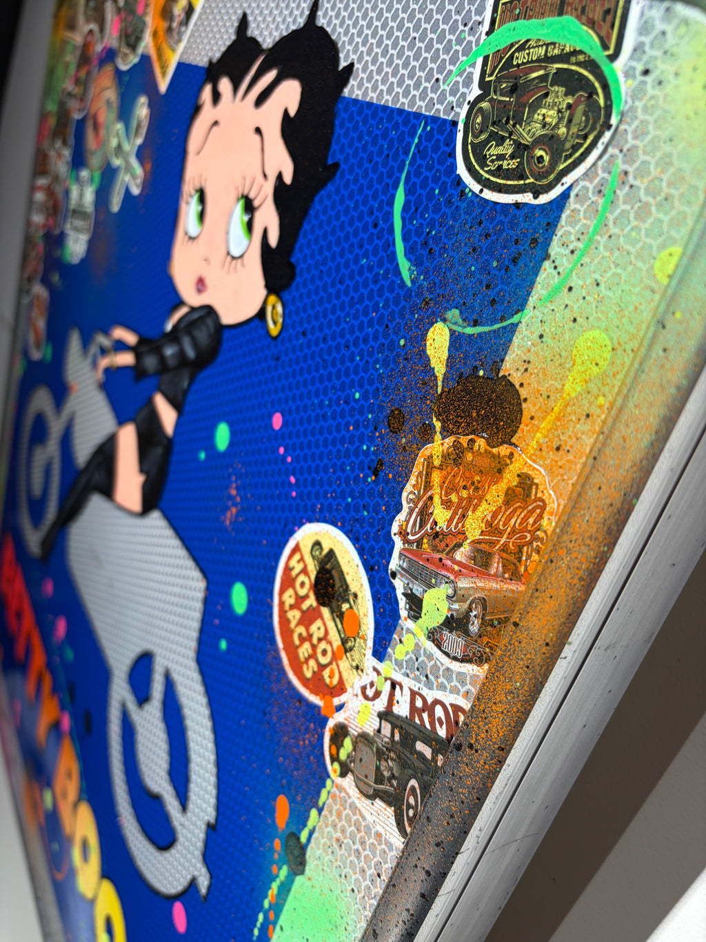 Panneau Betty Boop — vue d'ensemble sur fond neutre