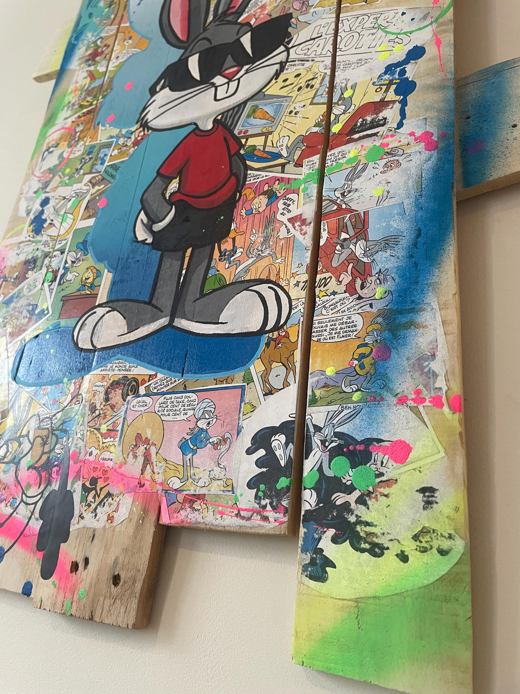 Tableau Pop Art Bugs Bunny City