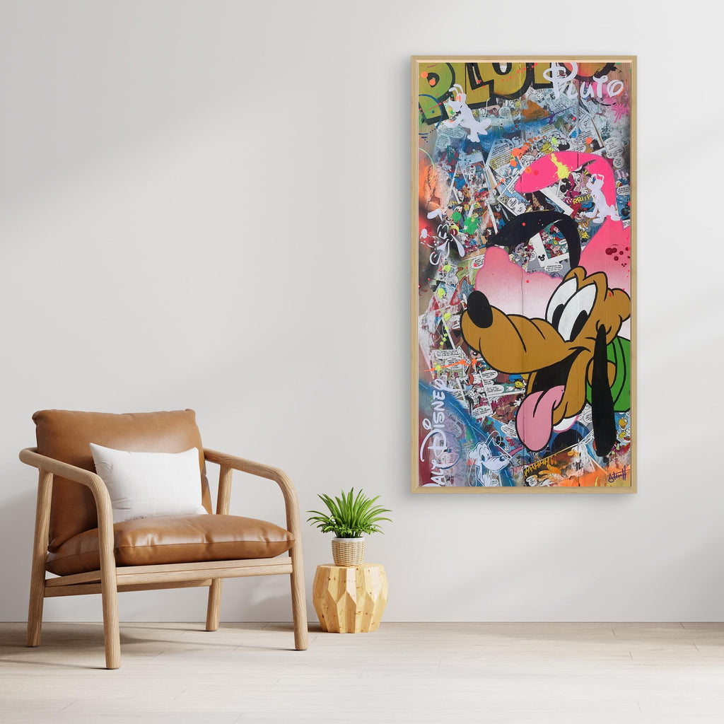 Pluto reproduction officielle sur toile de l'œuvre de Vincent STREIFF