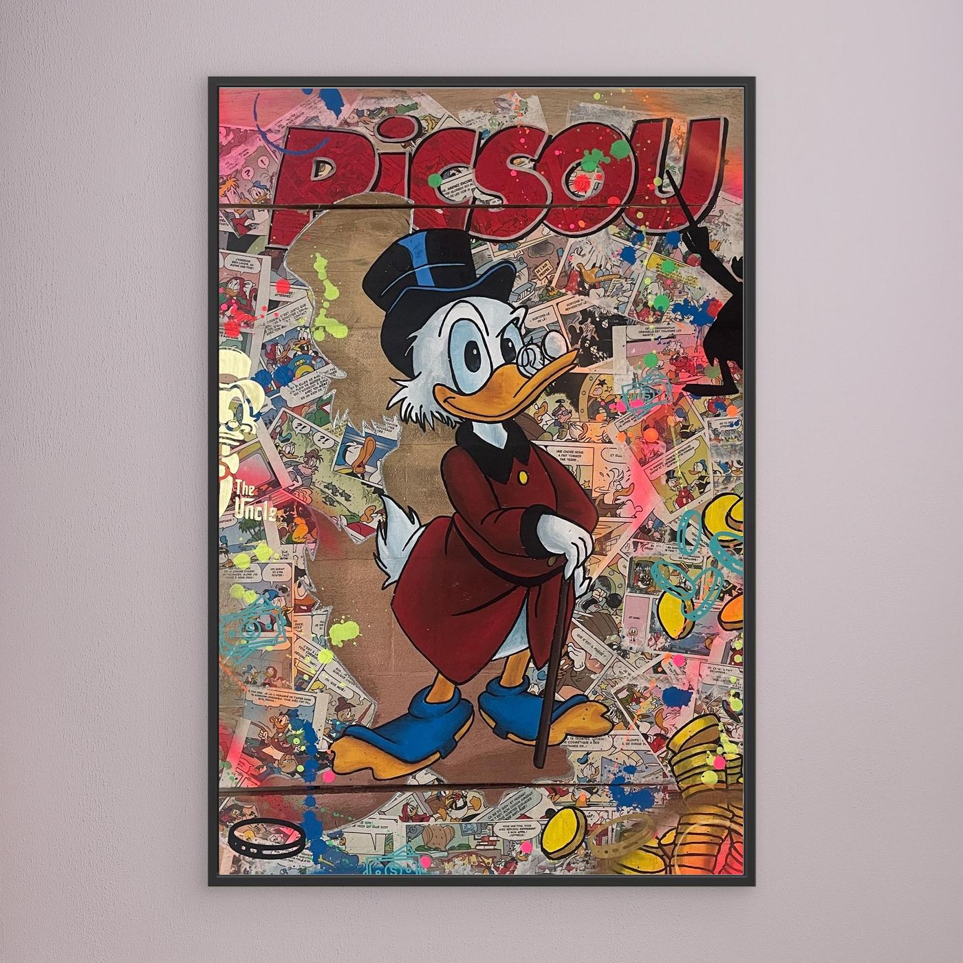 Picsou impression sur toile de l'œuvre originale de Vincent STREIFF