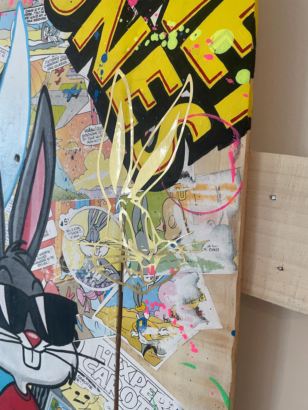 Tableau Pop Art Bugs Bunny City