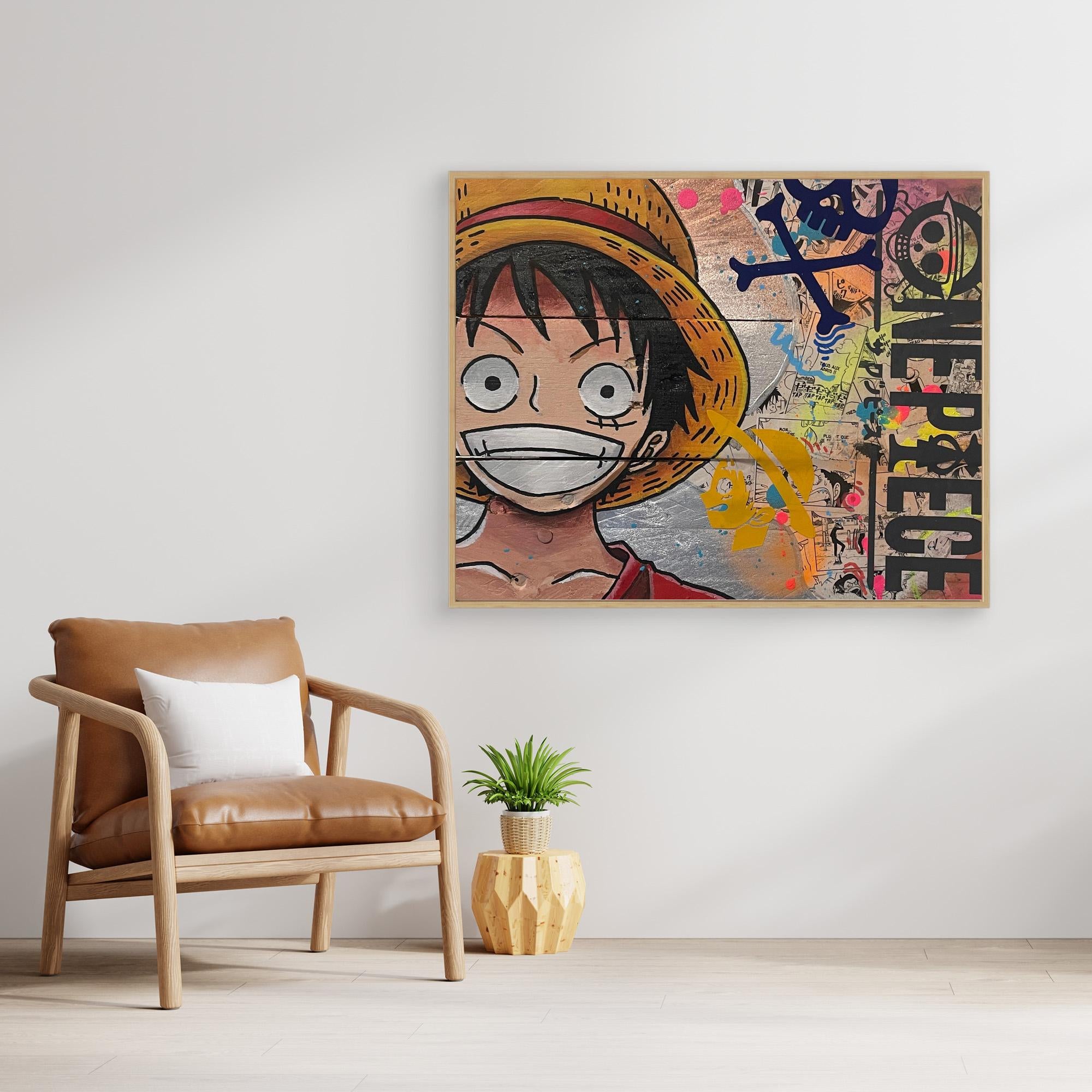 One piece reproduction officielle sur Toile