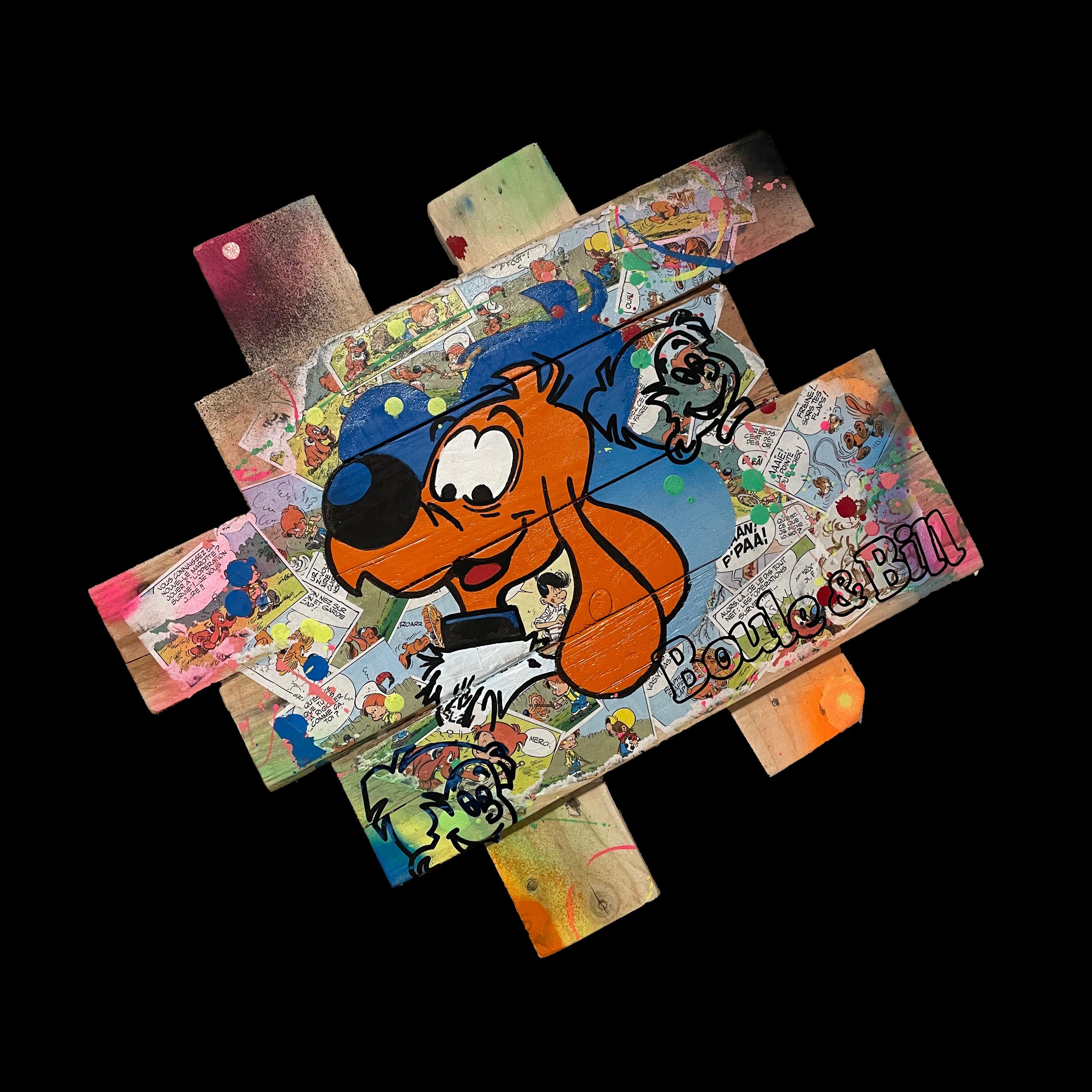 Tableau Pop Art Boule et Bill