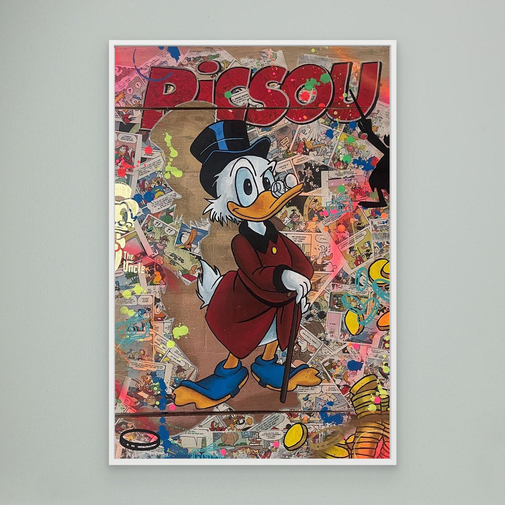 Picsou impression sur toile de l'œuvre originale de Vincent STREIFF