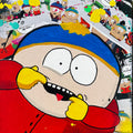 Tableau Cartman 20x20 cm peint à la main sur toile par Vincent STREIFF