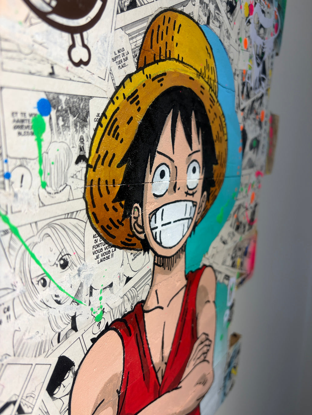 Luffy One Piece — vue accrochée au mur