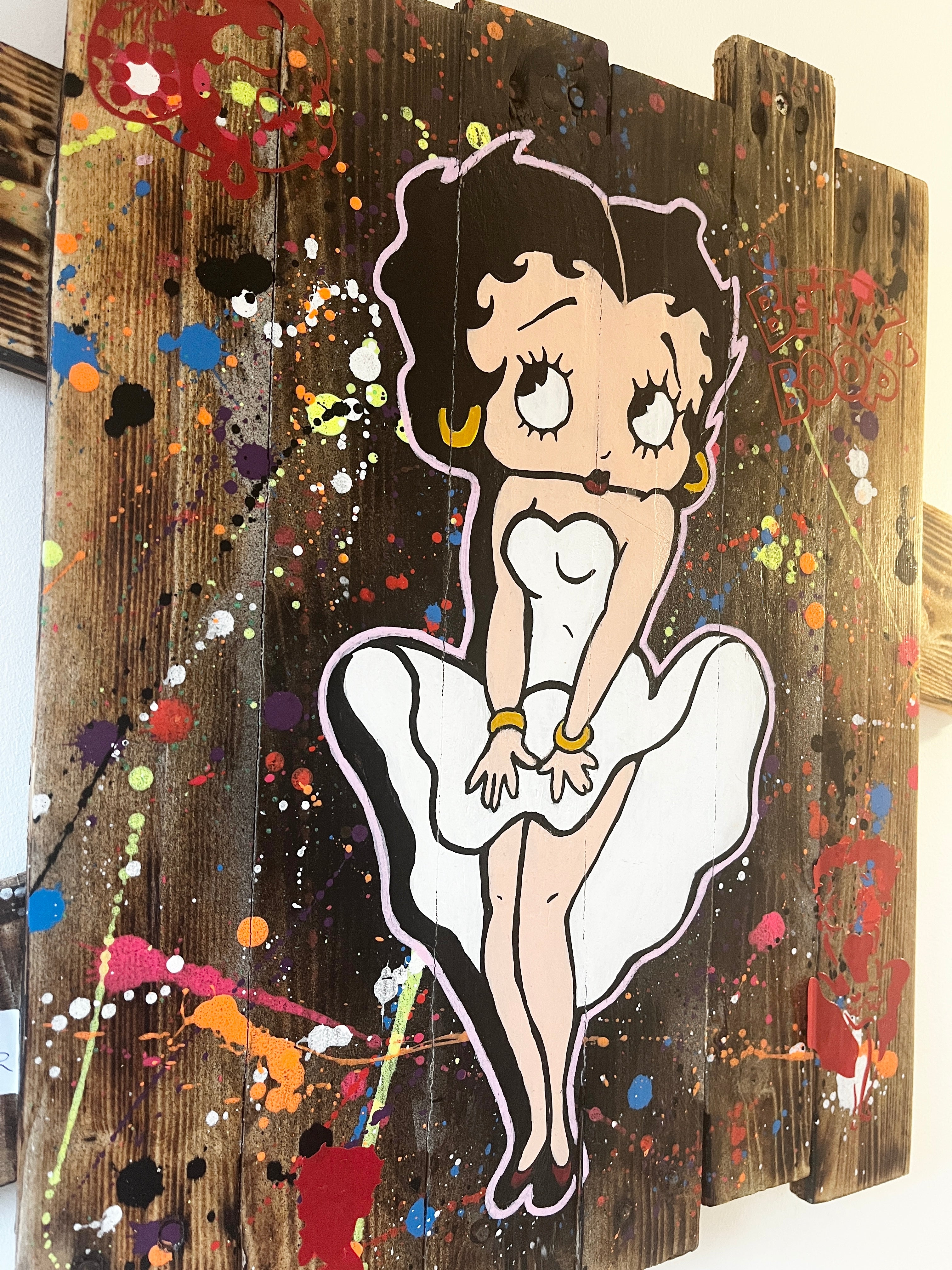 Tableau Pop art Betty BOOP hommage