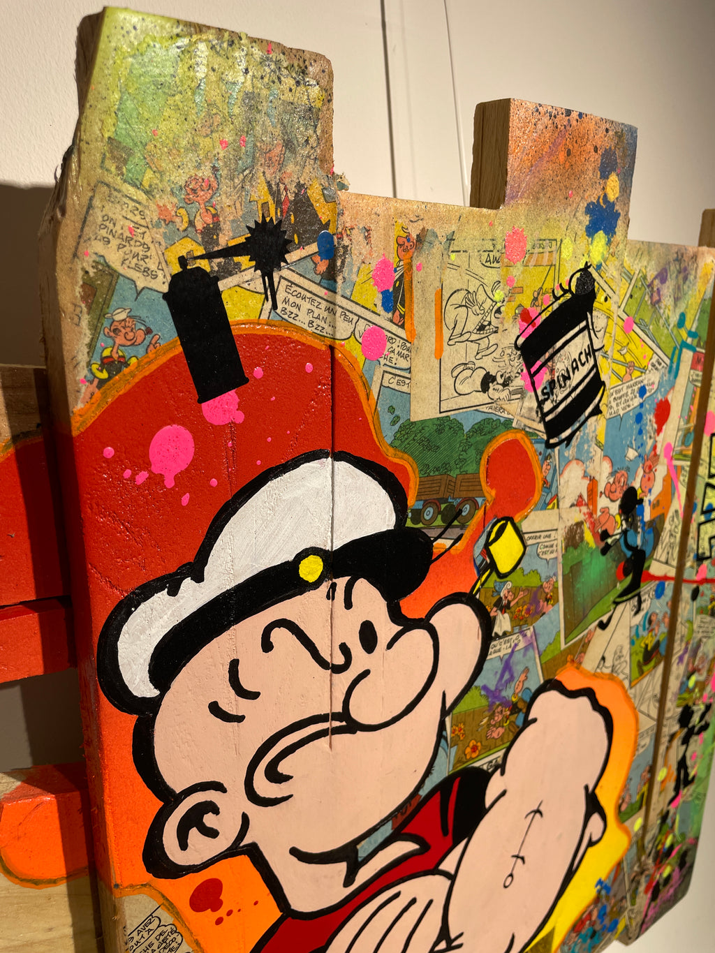 Tableau pop art Popeye la force