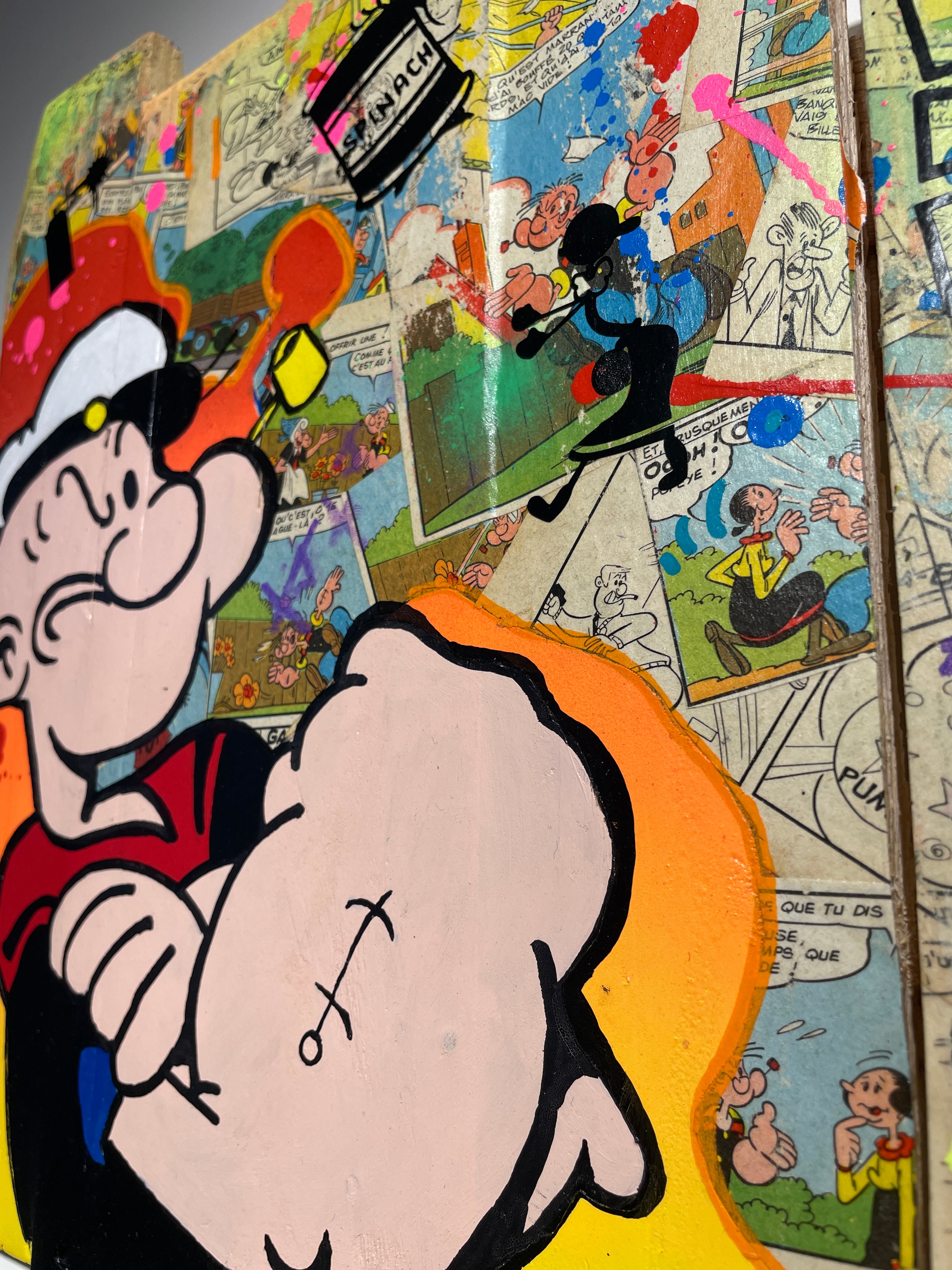 Tableau pop art Popeye la force