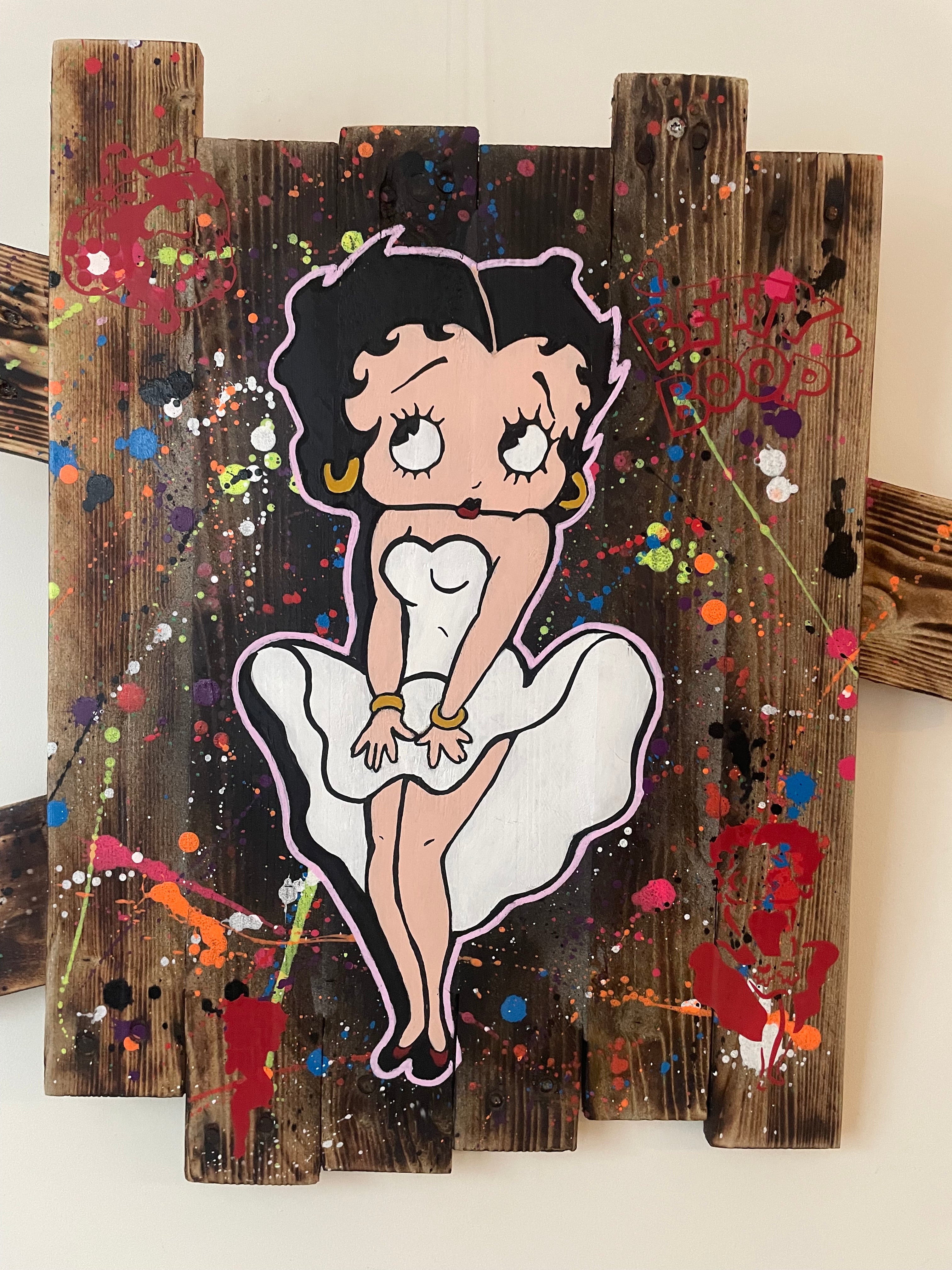 Tableau Pop art Betty BOOP hommage