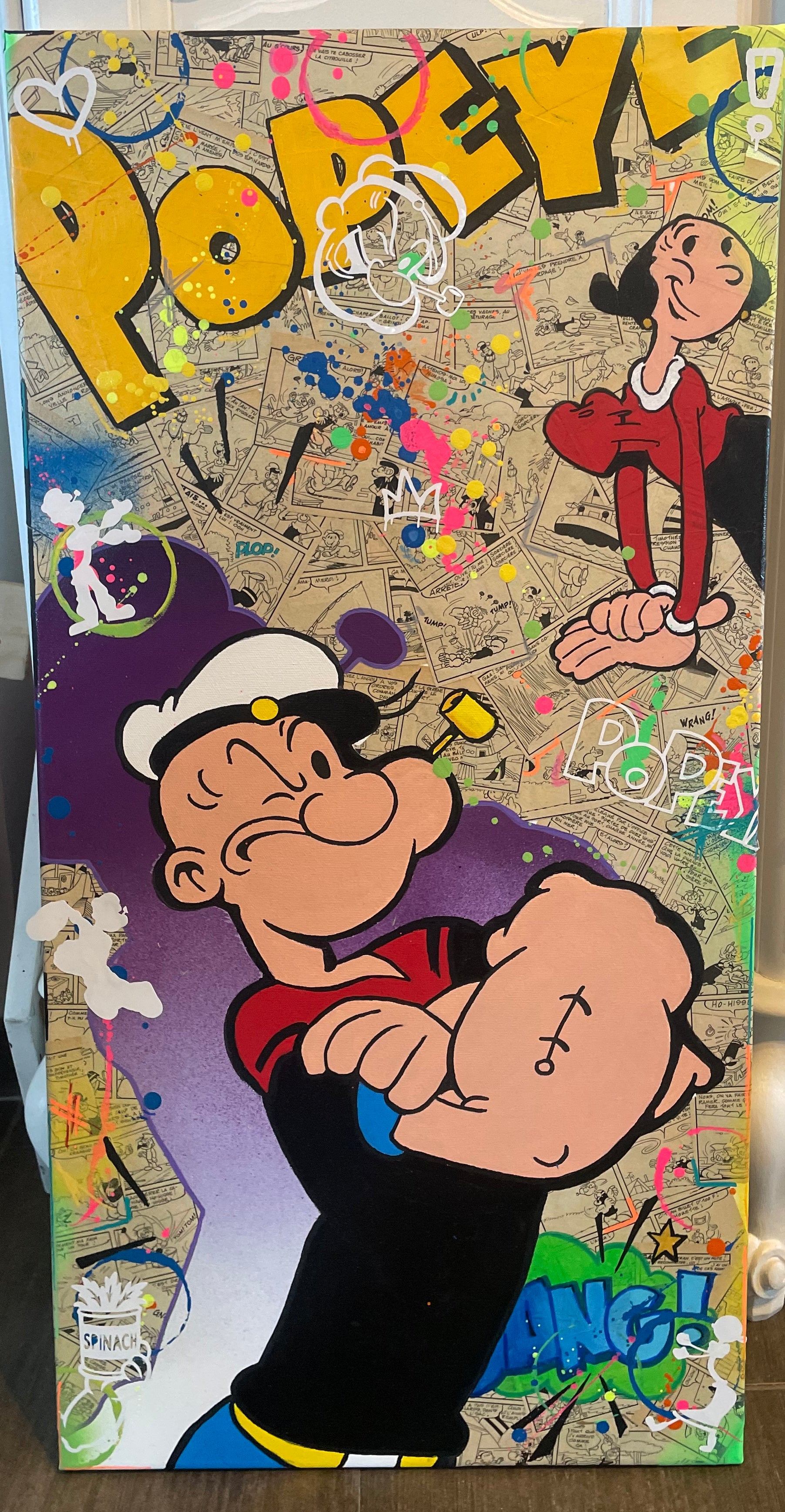 Popeye & Olive Pop Art
