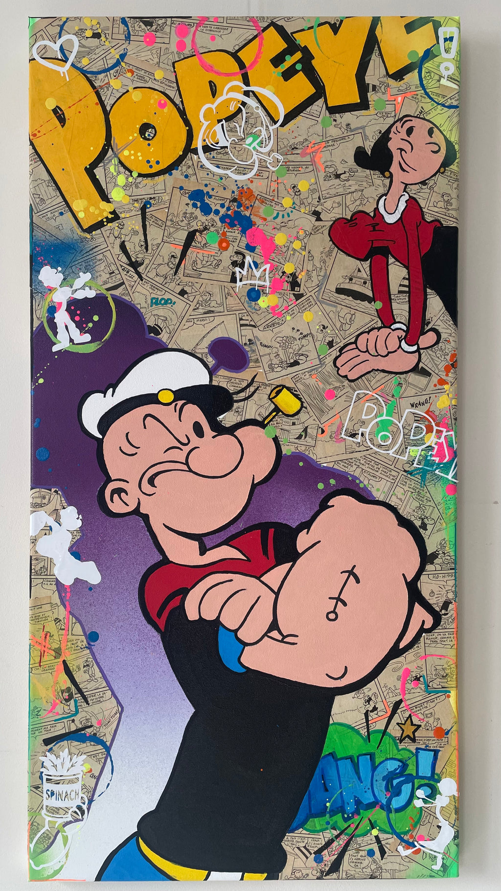 Popeye & Olive Pop Art