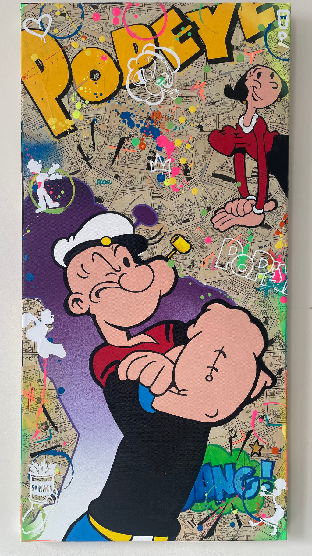 Popeye & Olive Pop Art