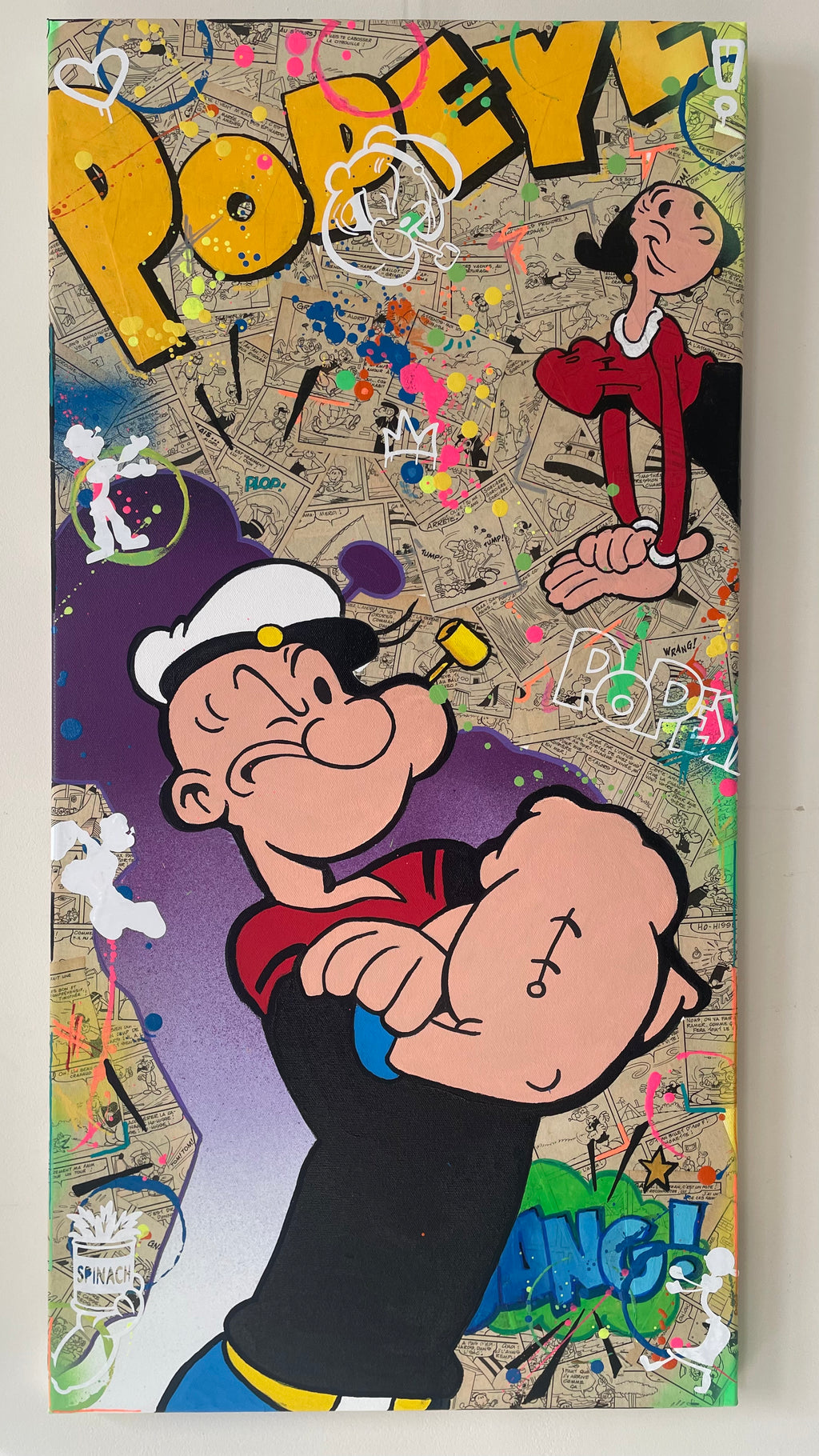 Popeye & Olive Pop Art