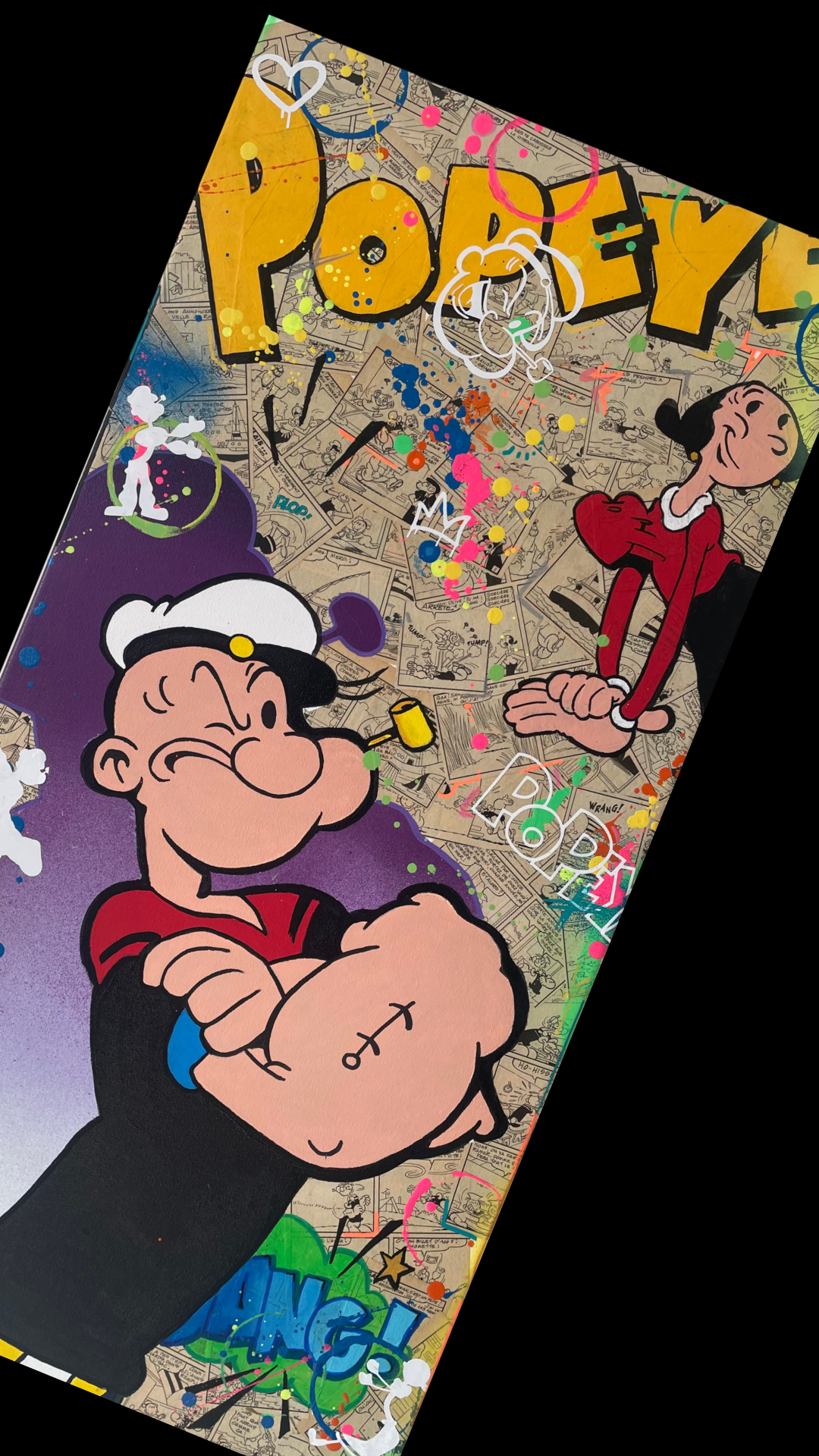 Popeye & Olive Pop Art
