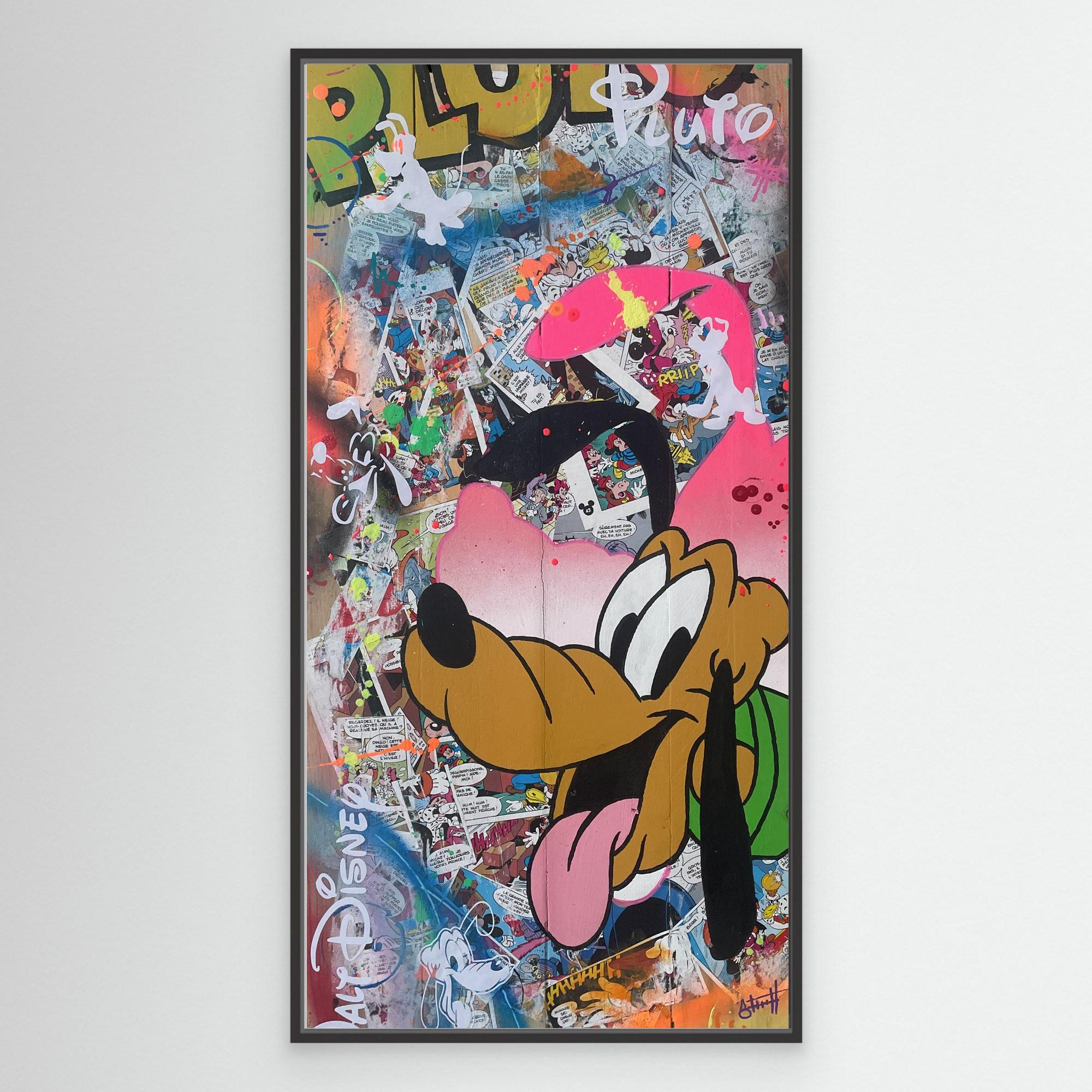 Pluto reproduction officielle sur toile de l'œuvre de Vincent STREIFF