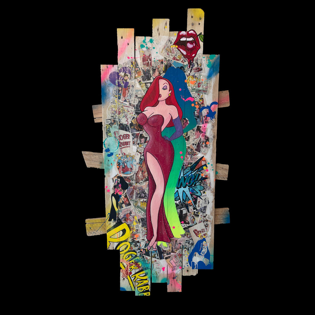 Tableau POP Art JESSICA RABBIT