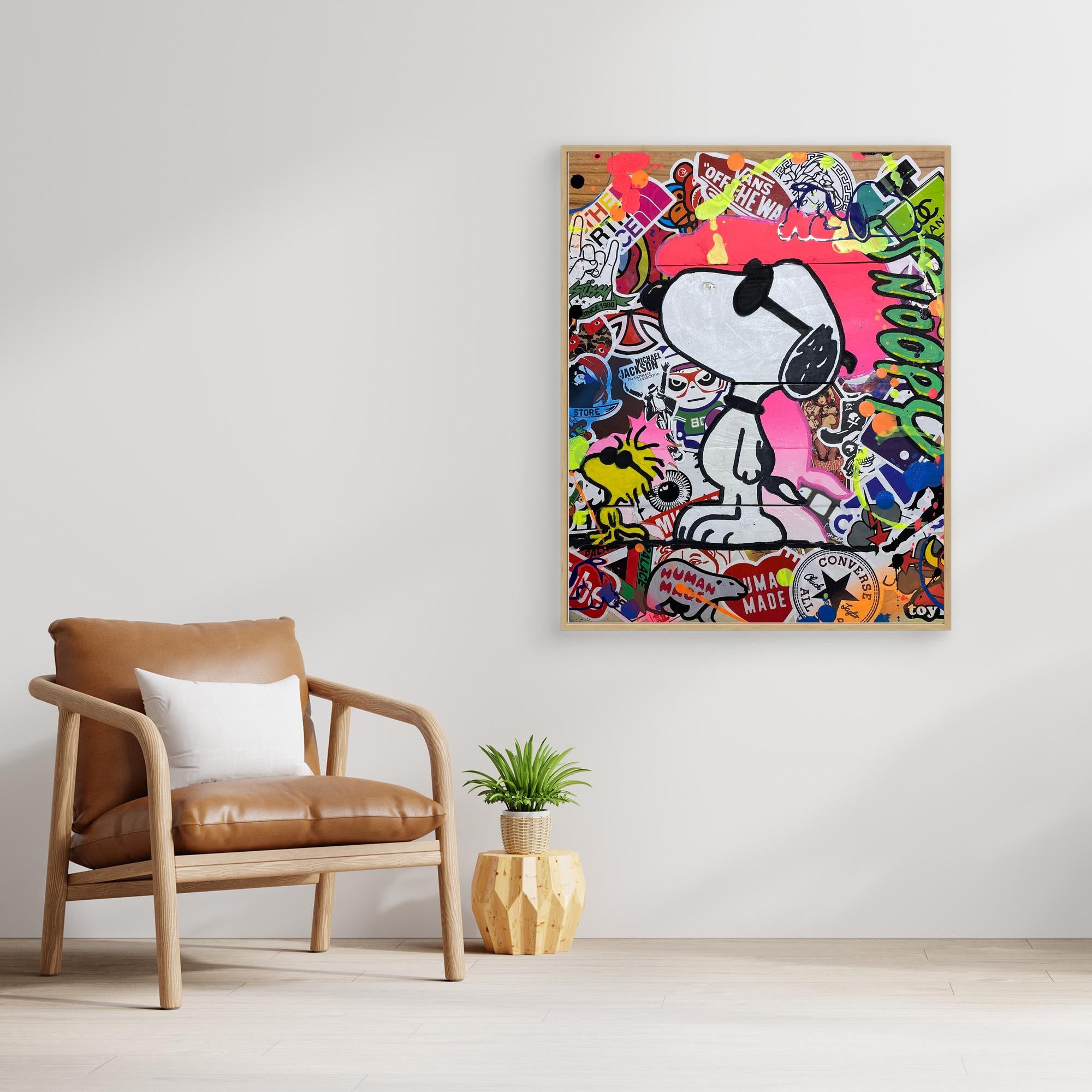 Snoopy reproduction officielle sur toile