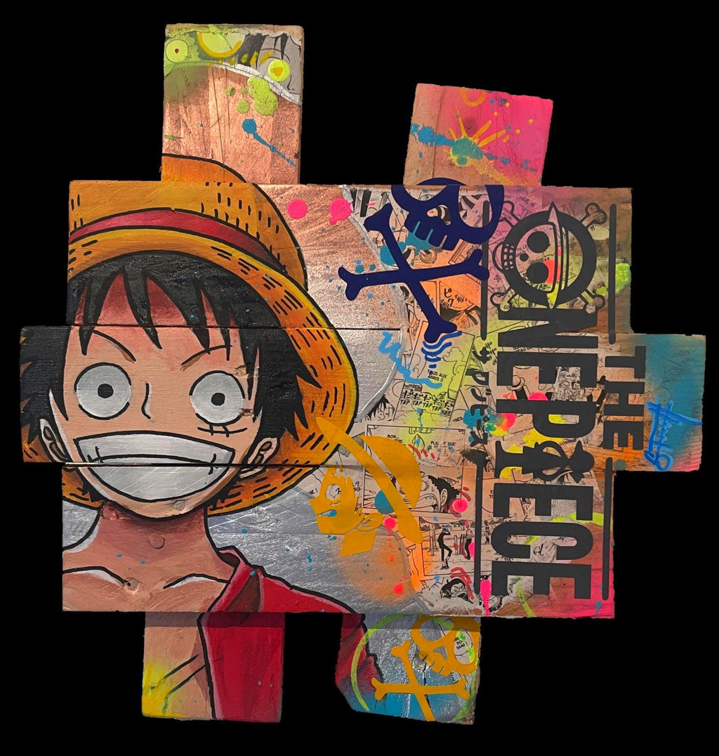 Tableau Pop Art Unique Personnalisable – Bois de Palette Recyclé – Œuvre Signée Vincent STREIFF® avec certificat d'authenticité – Art Mural