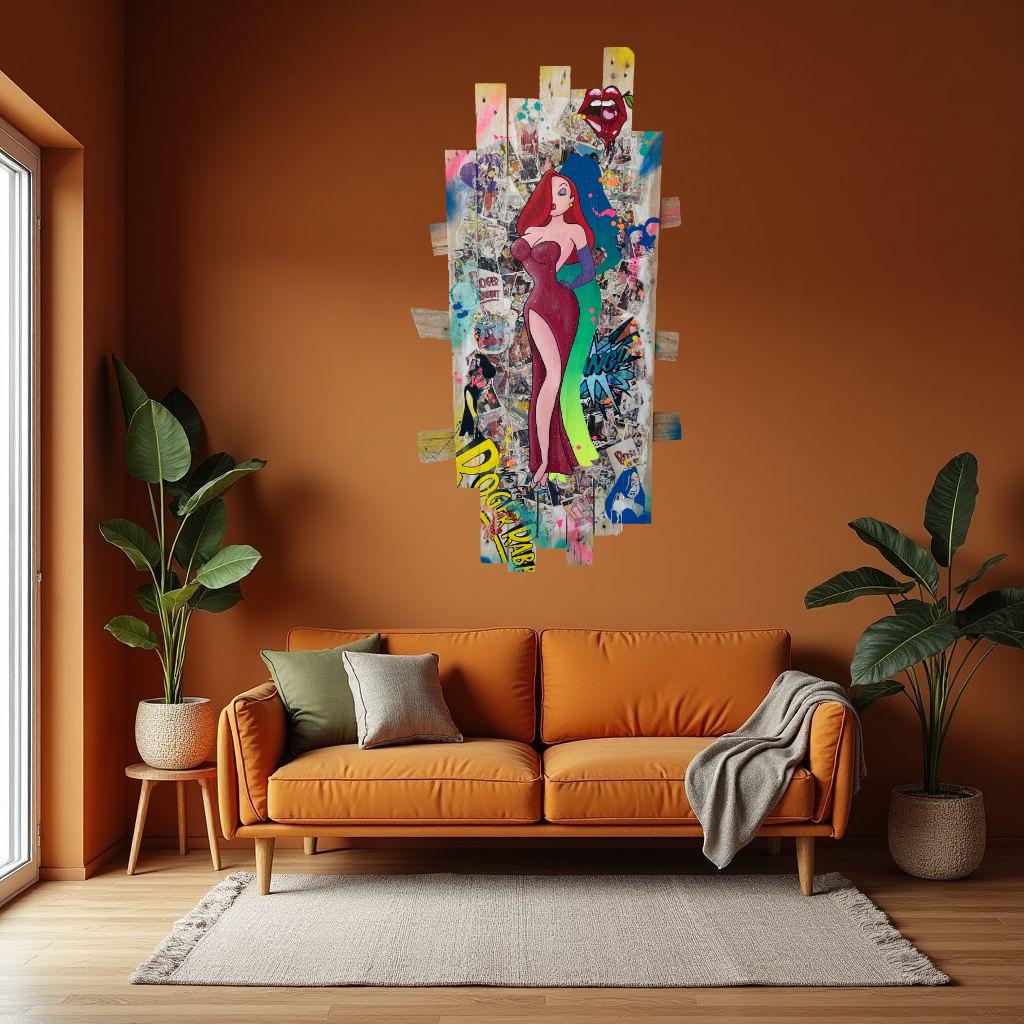 Tableau POP Art JESSICA RABBIT