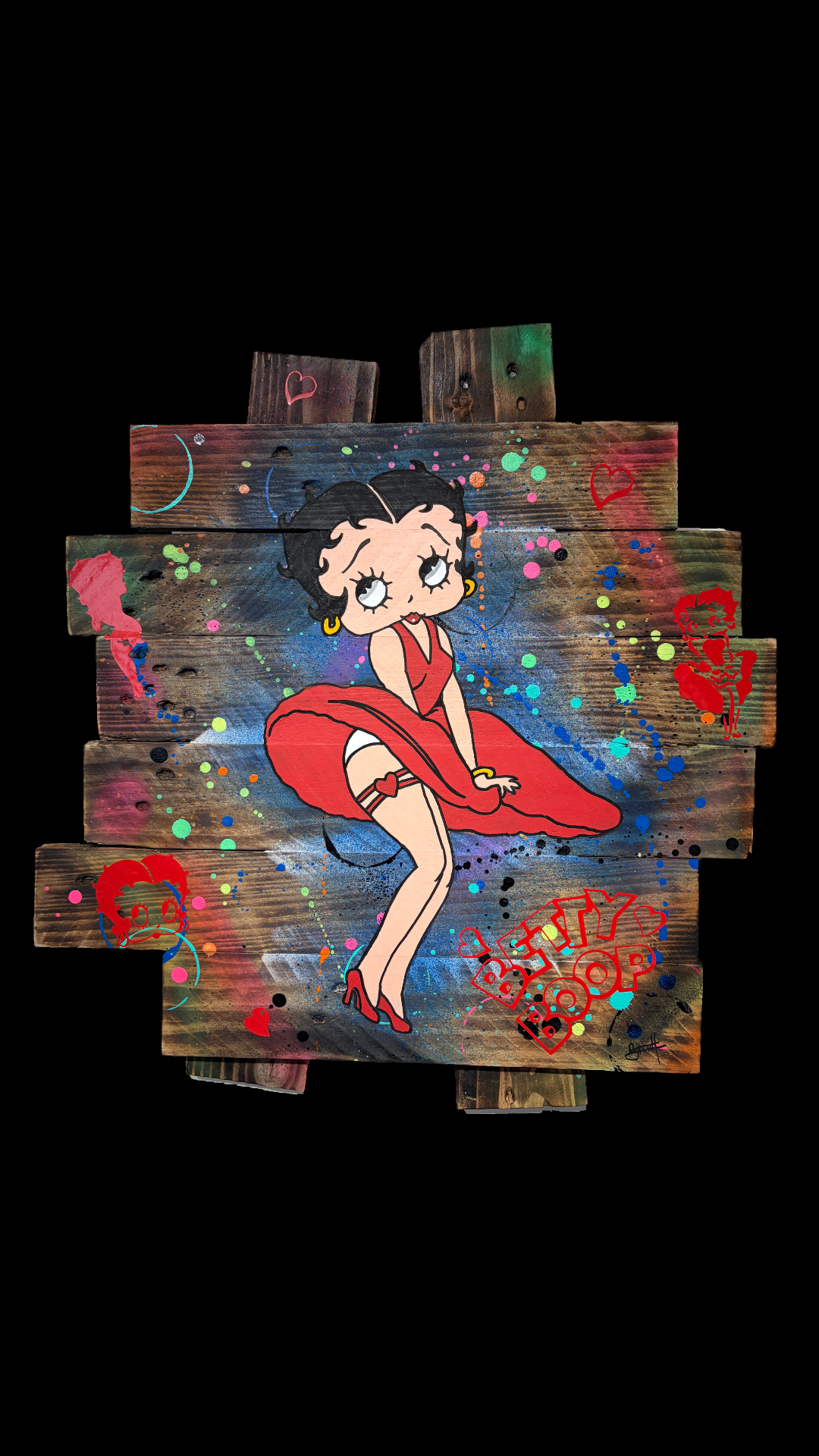 Tableau Pop art Betty BOOP
