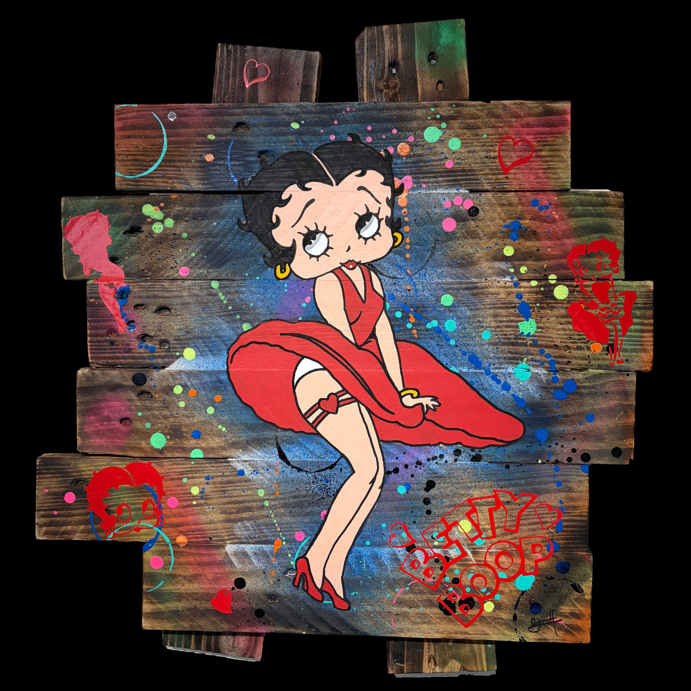 Tableau Pop art Betty BOOP