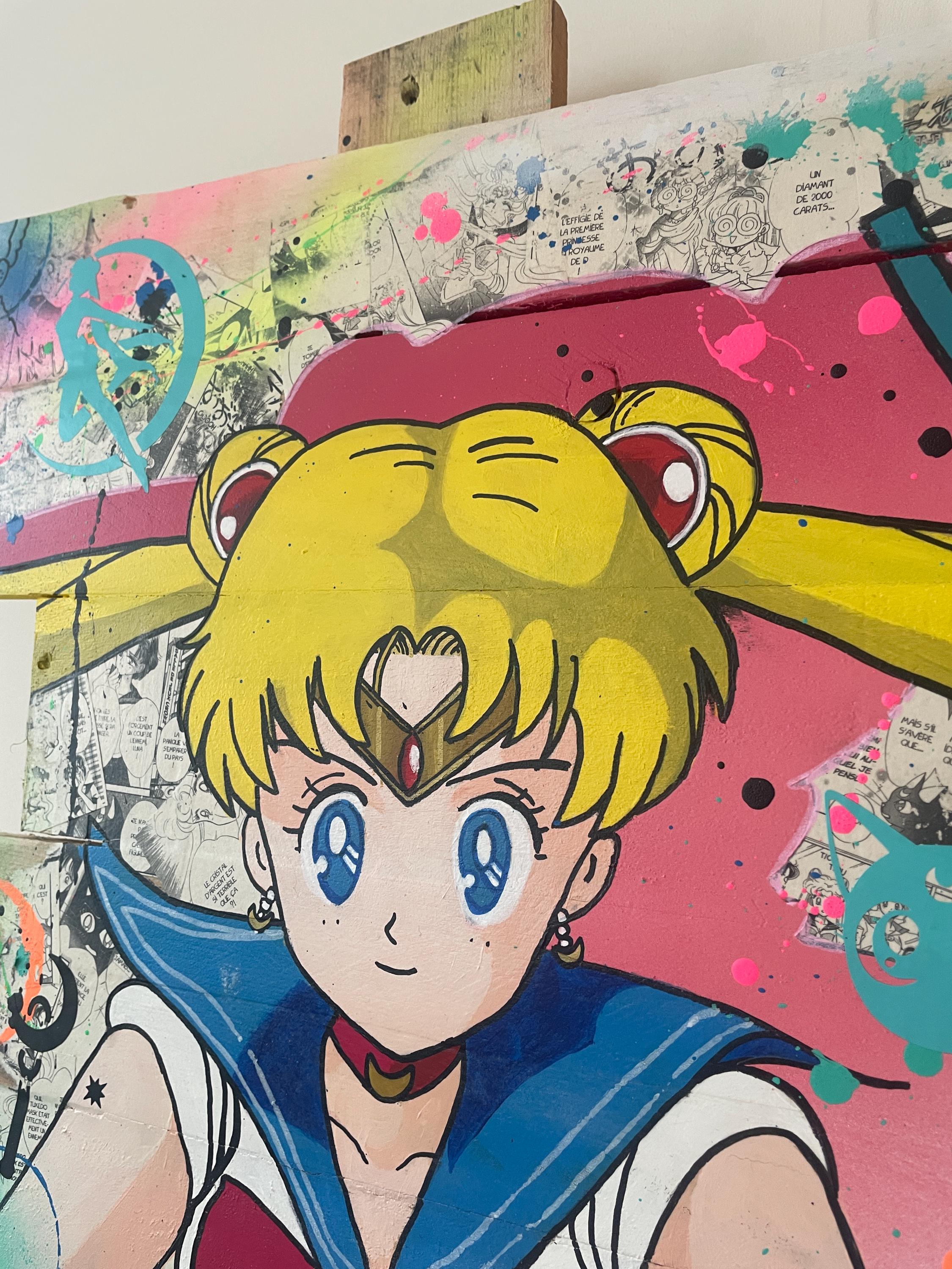 Tableau pop art Sailor Moon