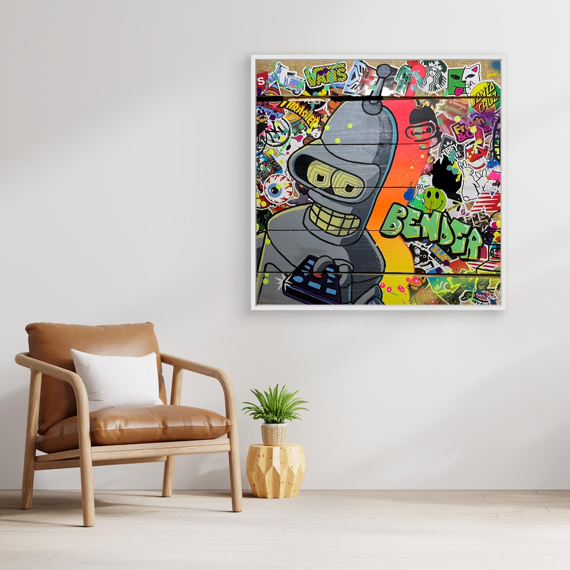 Bender reproduction officielle sur toile