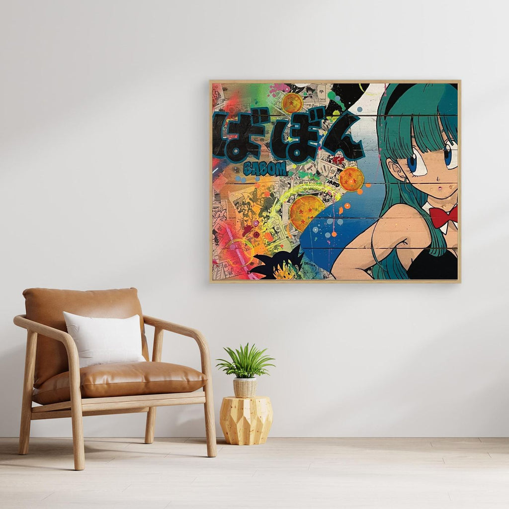 Bulma impression sur toile de l'œuvre originale de Vincent STREIFF