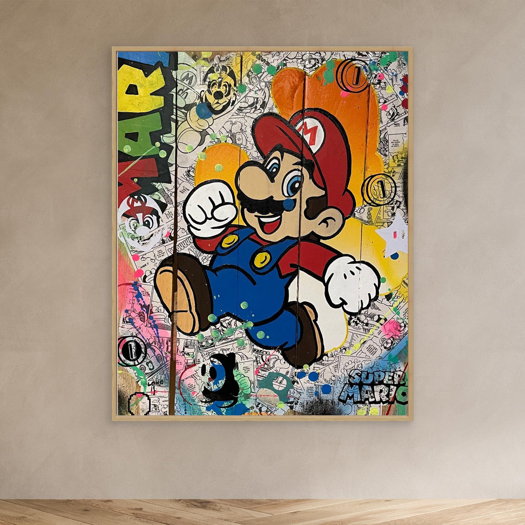 Mario Reproduction officielle sur toile