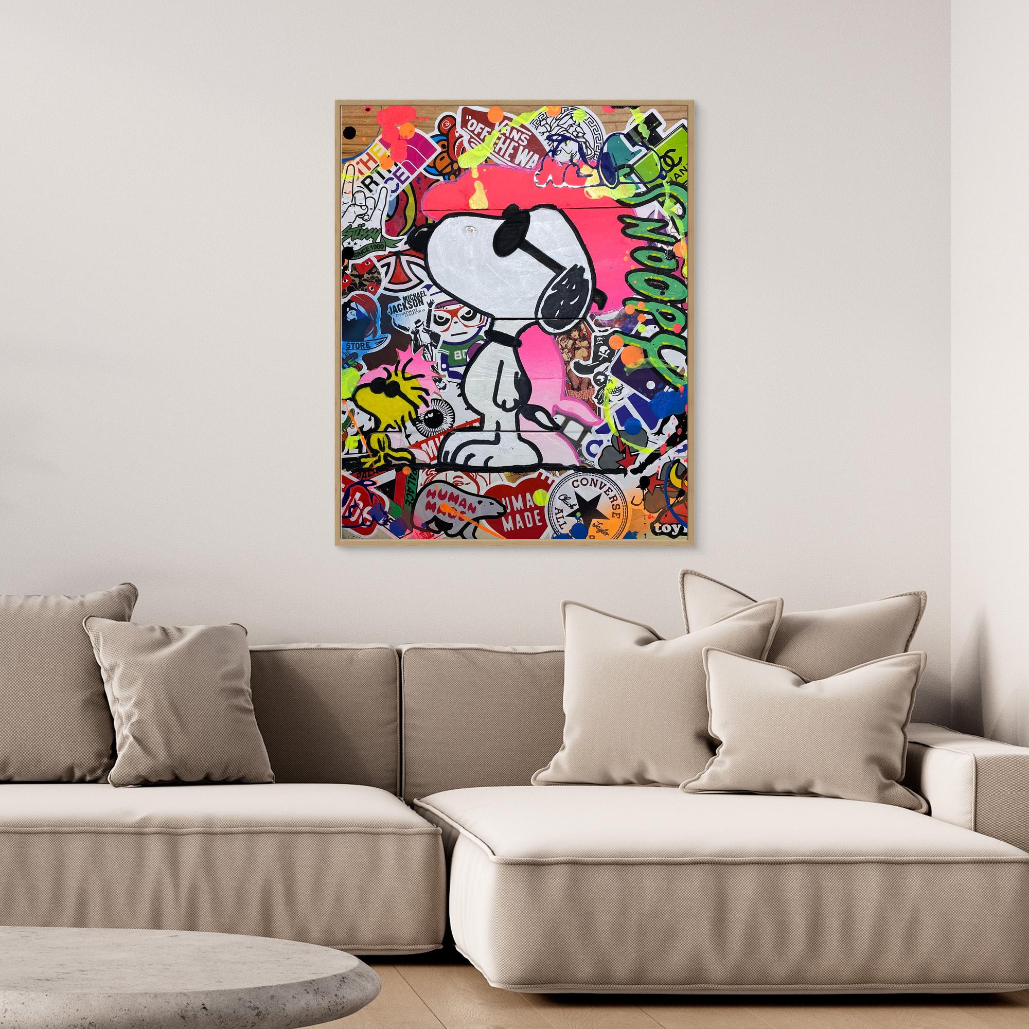 Snoopy reproduction officielle sur toile