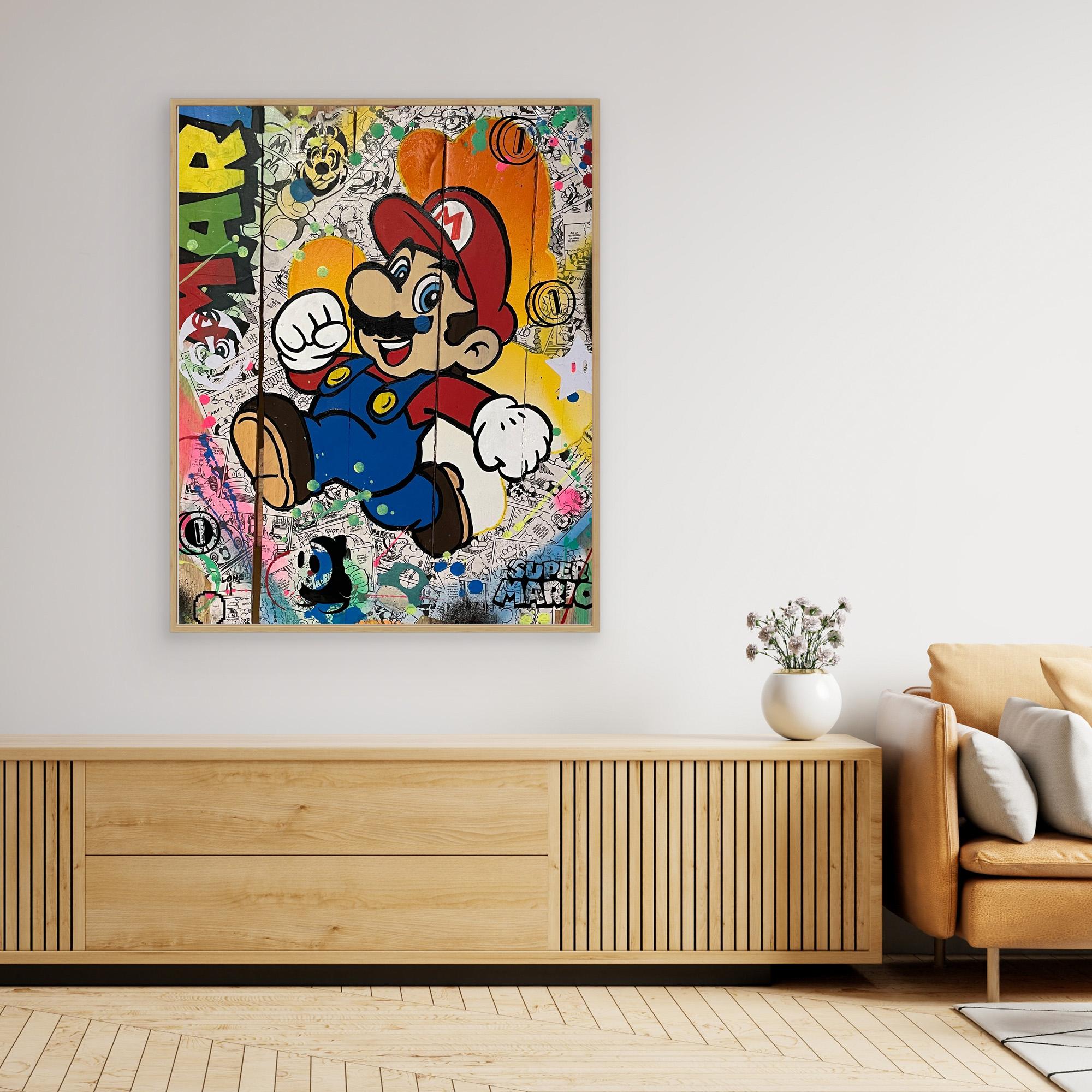 Mario Reproduction officielle sur toile