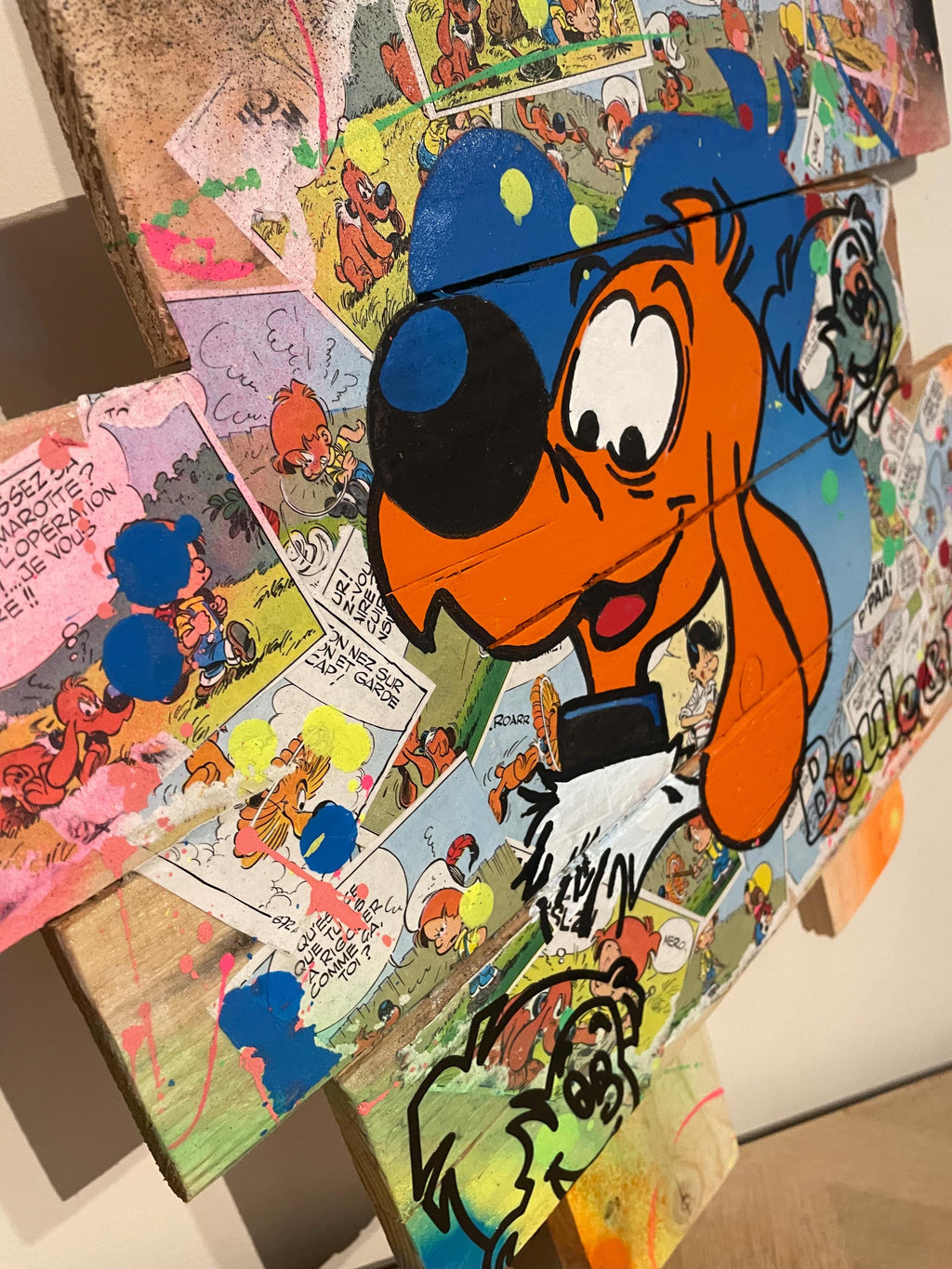 Tableau Pop Art Boule et Bill