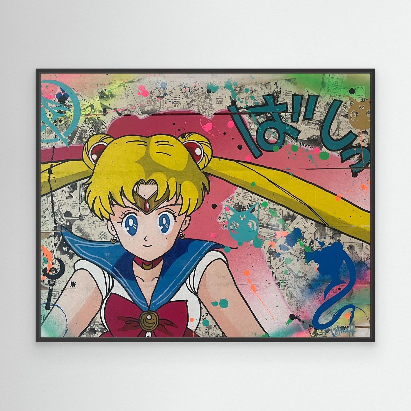 Sailor Moon impression sur toile de l'œuvre originale de Vincent STREIFF