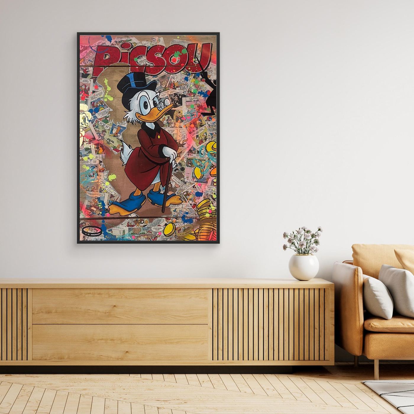 Picsou impression sur toile de l'œuvre originale de Vincent STREIFF